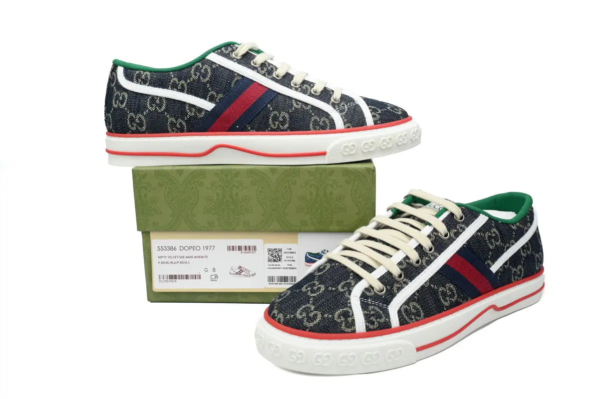Gucci Tennis Denim Sneakers