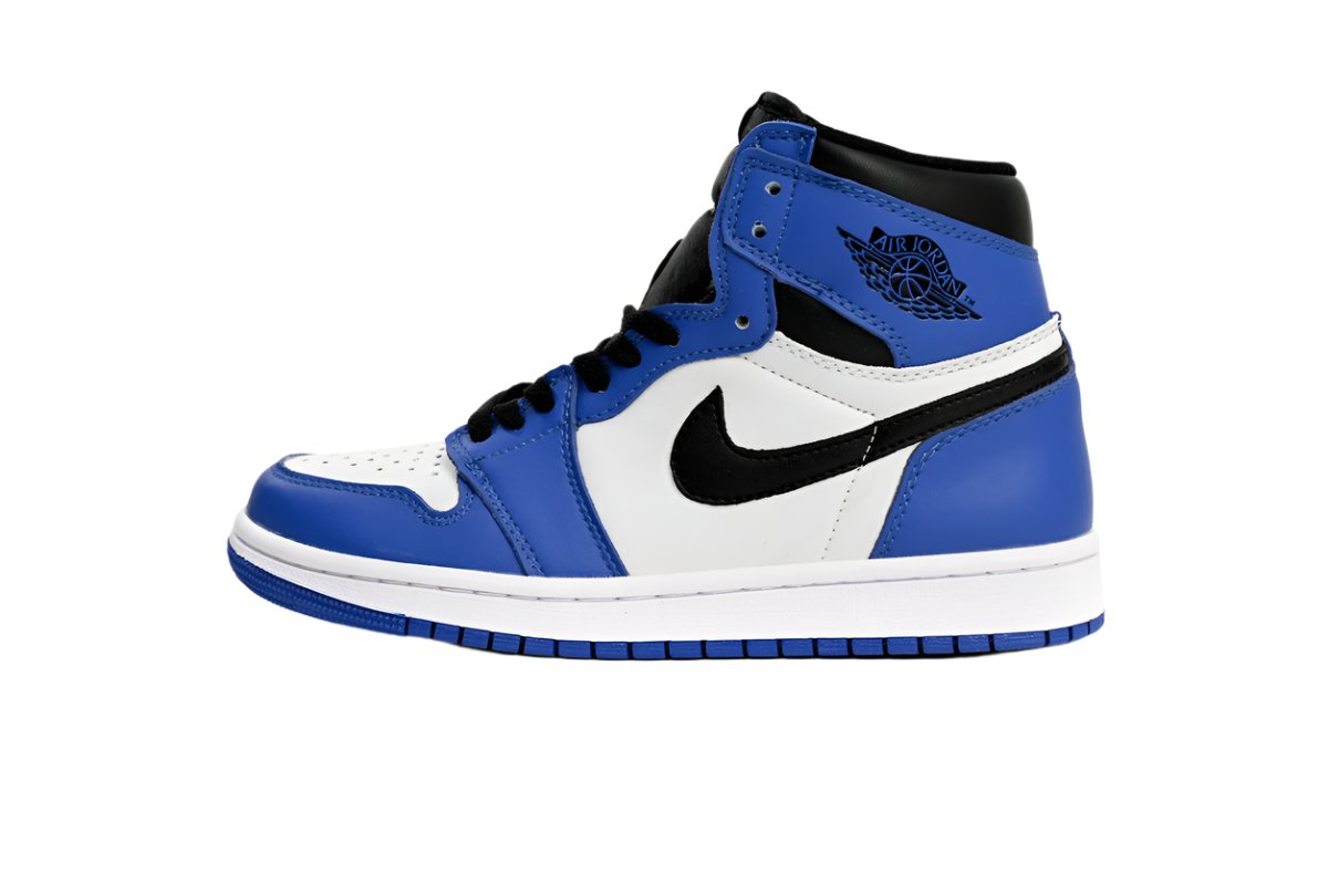 Air Jordan 1 High Blue and White Sneakers