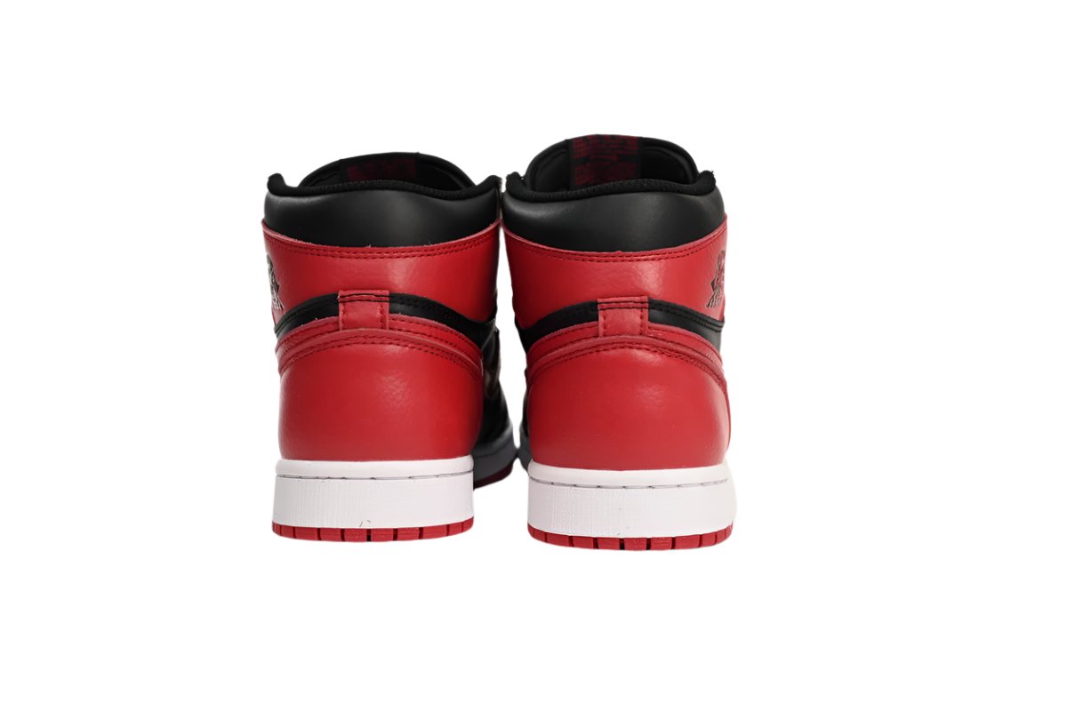 Air Jordan High 1 Black and Red Sneakers