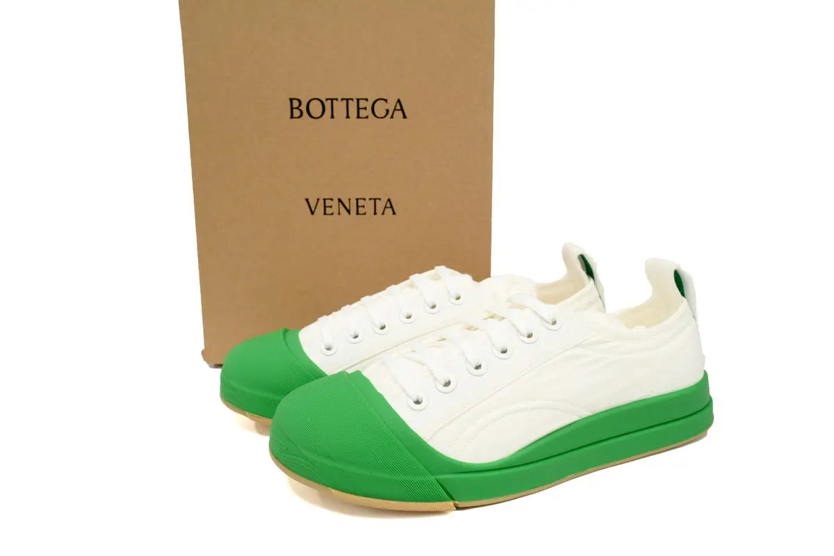 Bottega Veneta Scarpa White/Green Sneakers
