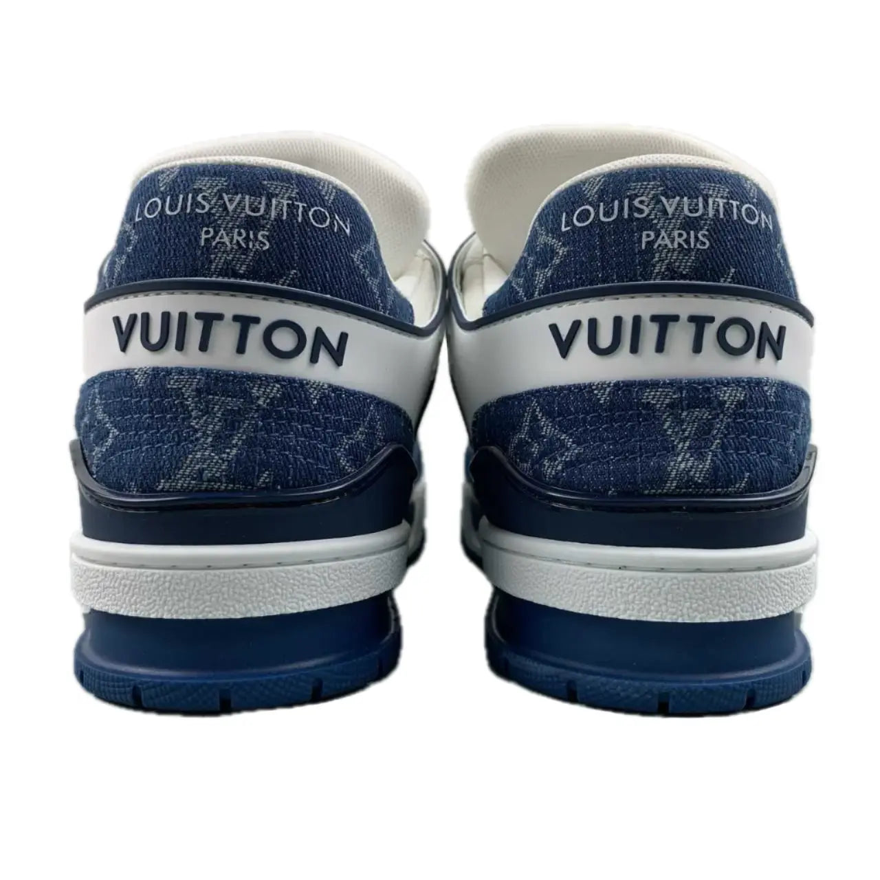Louis Vuitton Trainer White Blue Sneakers