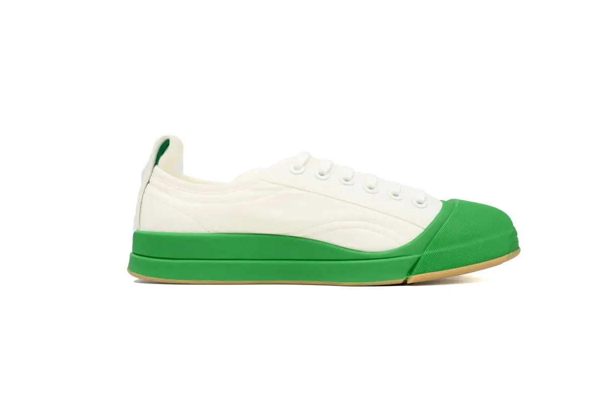 Bottega Veneta Scarpa White/Green Sneakers