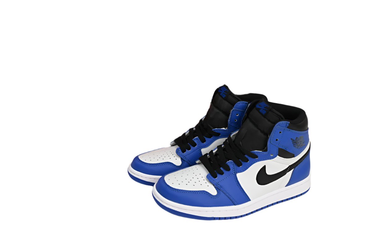 Air Jordan 1 High Blue and White Sneakers