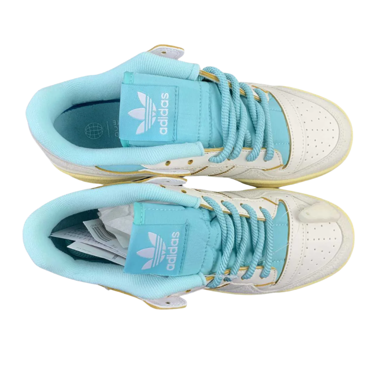 Adidas Forum Low White Light Blue Sneakers