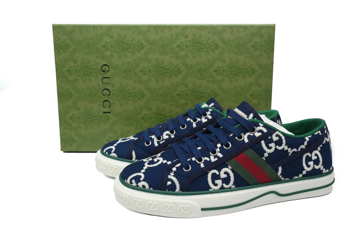 Gucci Tennis Ink Blue Sneakers