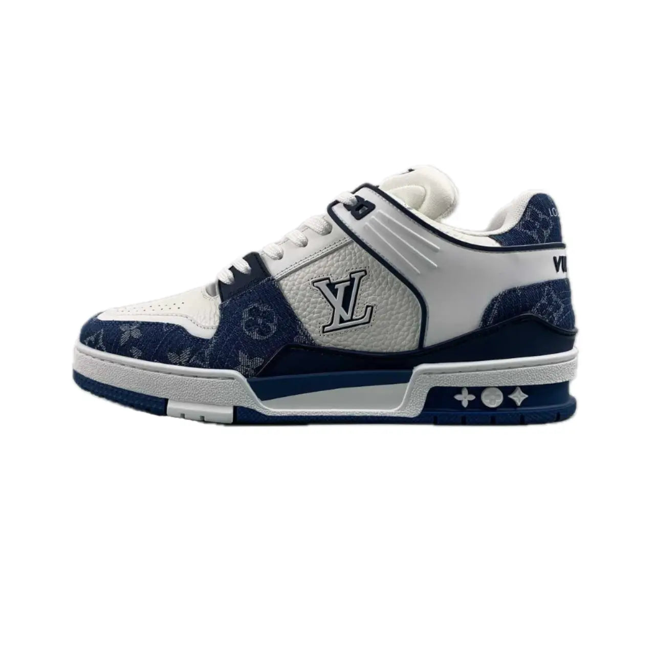 Louis Vuitton Trainer White Blue Sneakers