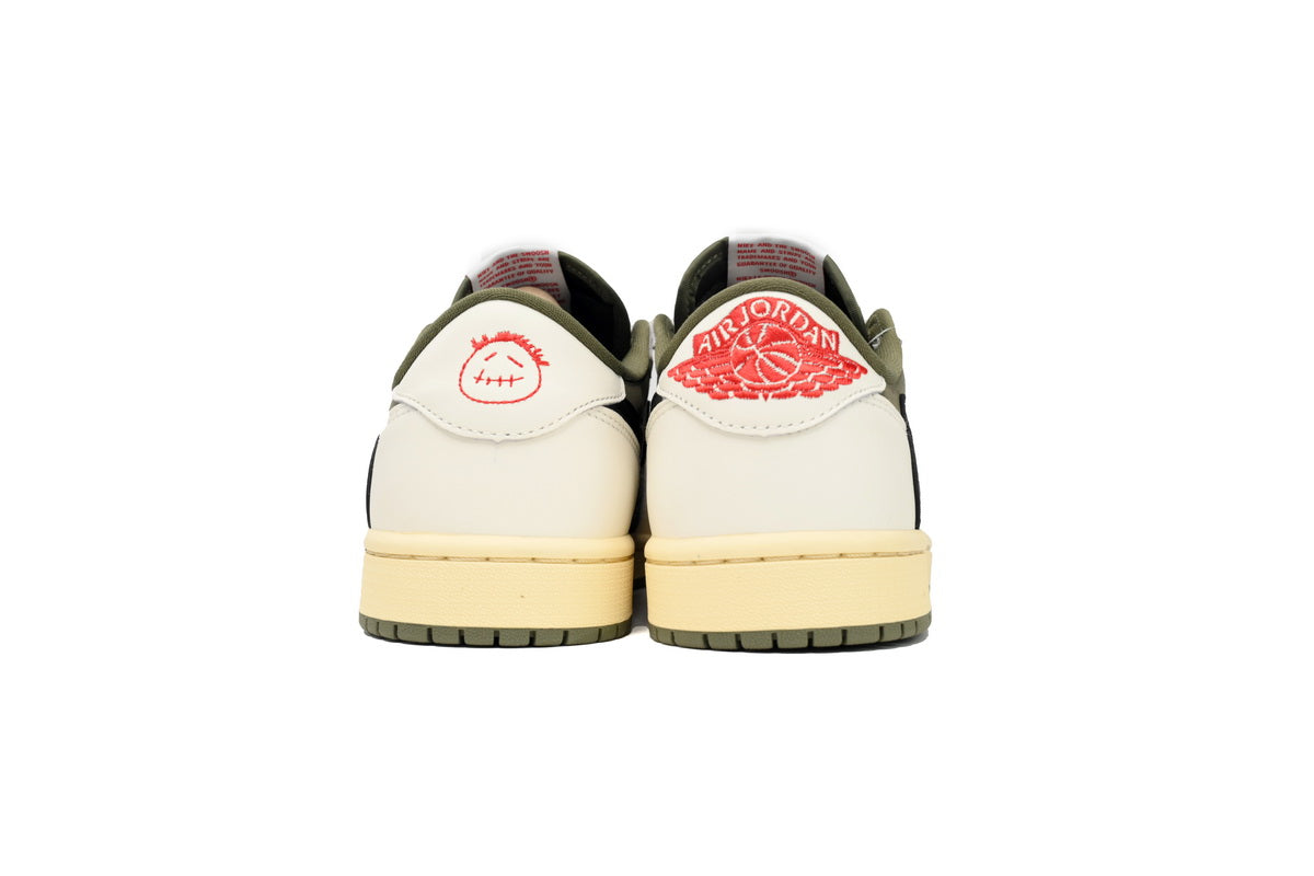 Travis Scott X Air Jordan 1 Low OG Olive Sneakers
