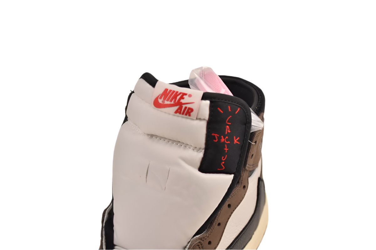 Air Jordan 1 High Brown and White Sneakers