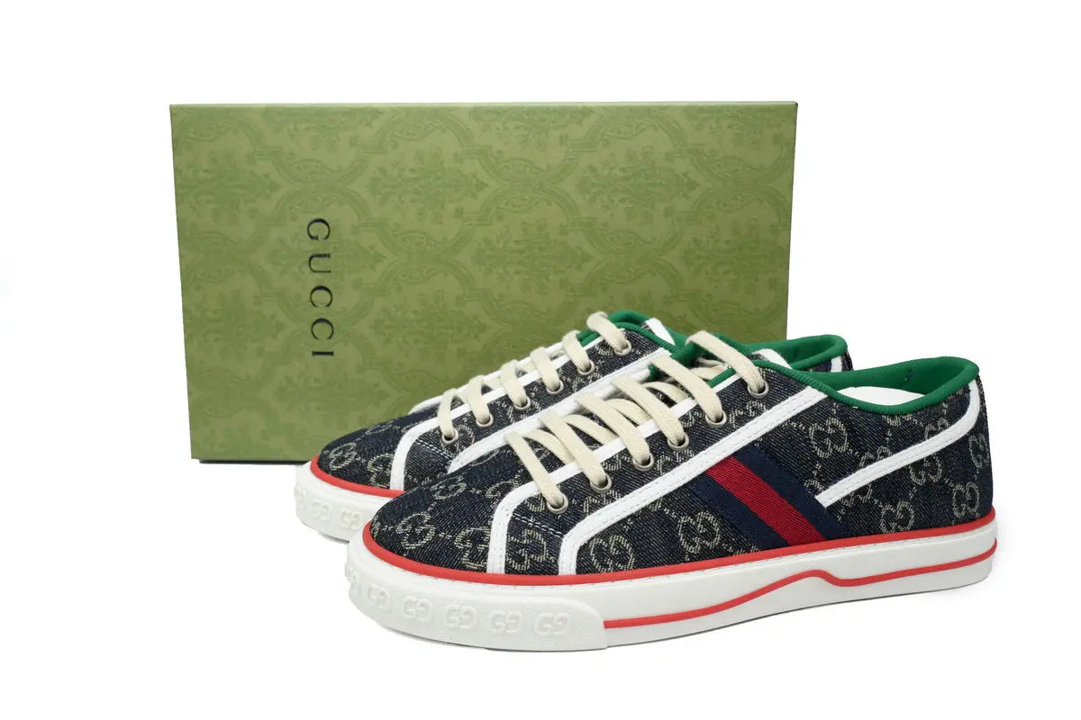 Gucci Tennis Denim Sneakers