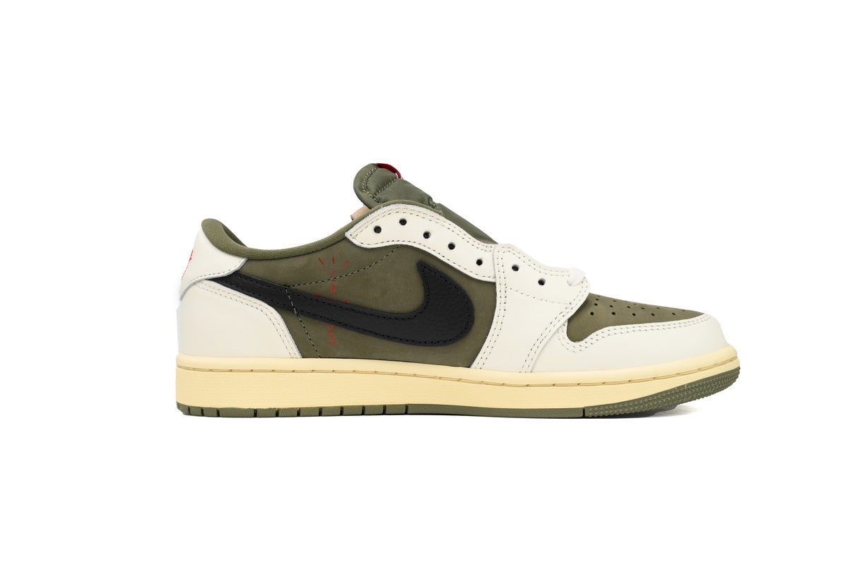Travis Scott X Air Jordan 1 Low OG Olive Sneakers