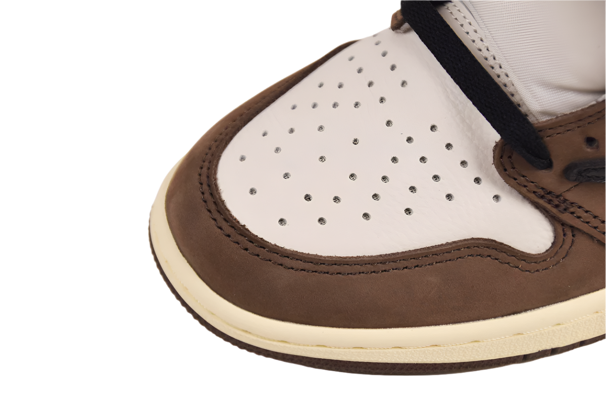 Air Jordan 1 High Brown and White Sneakers
