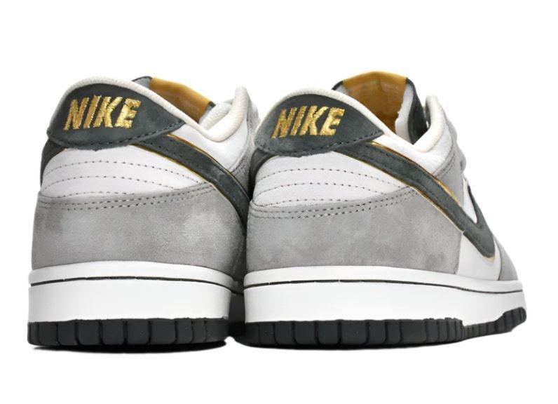 SB Dunk Low - Gray, White & Green