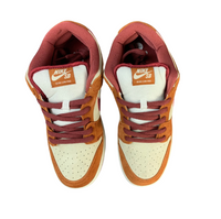 SB Dunk Low - Orange Suede & Red Swoosh