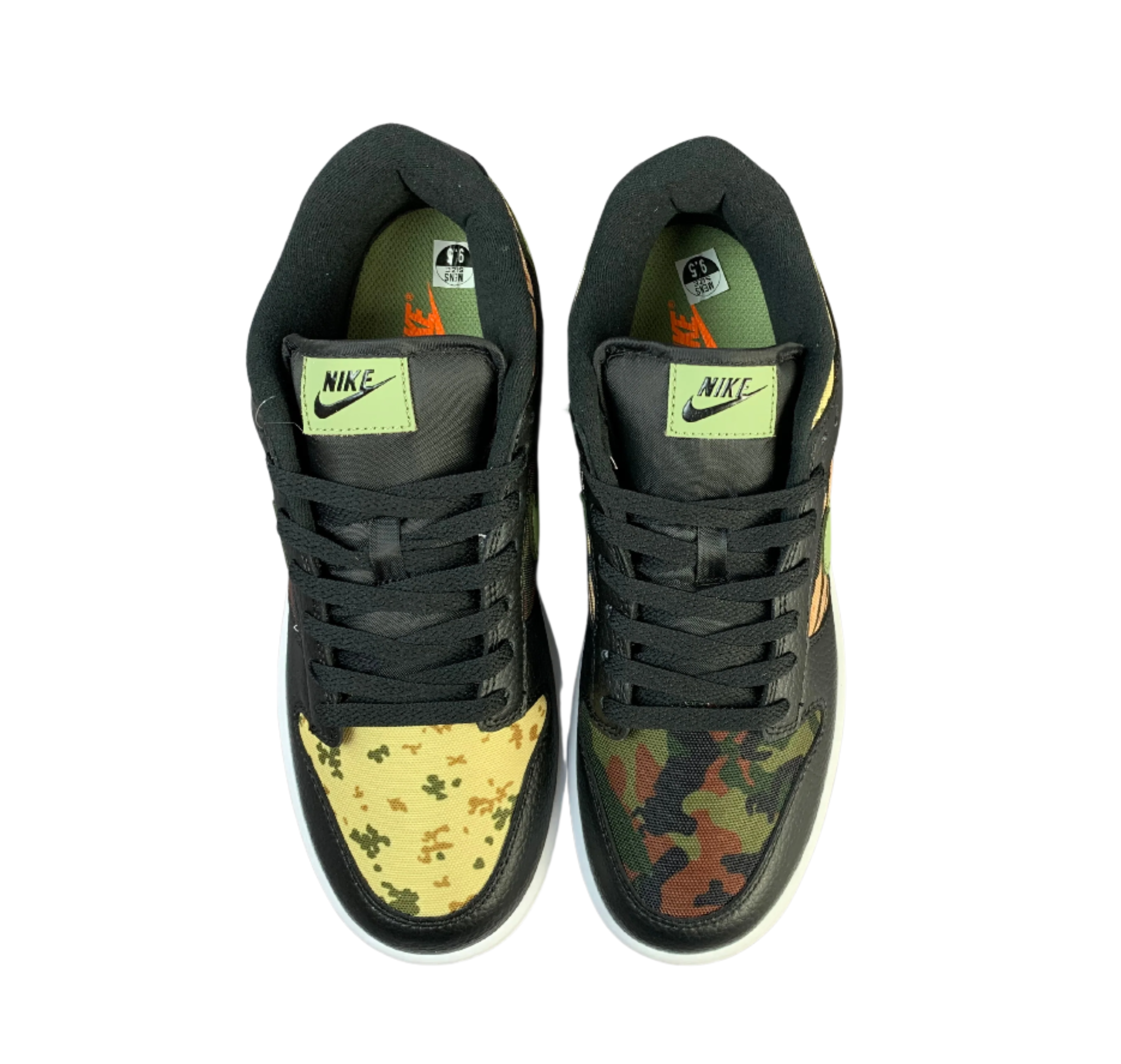 SB Dunk Low Camo Clover - Black, Green & Khaki