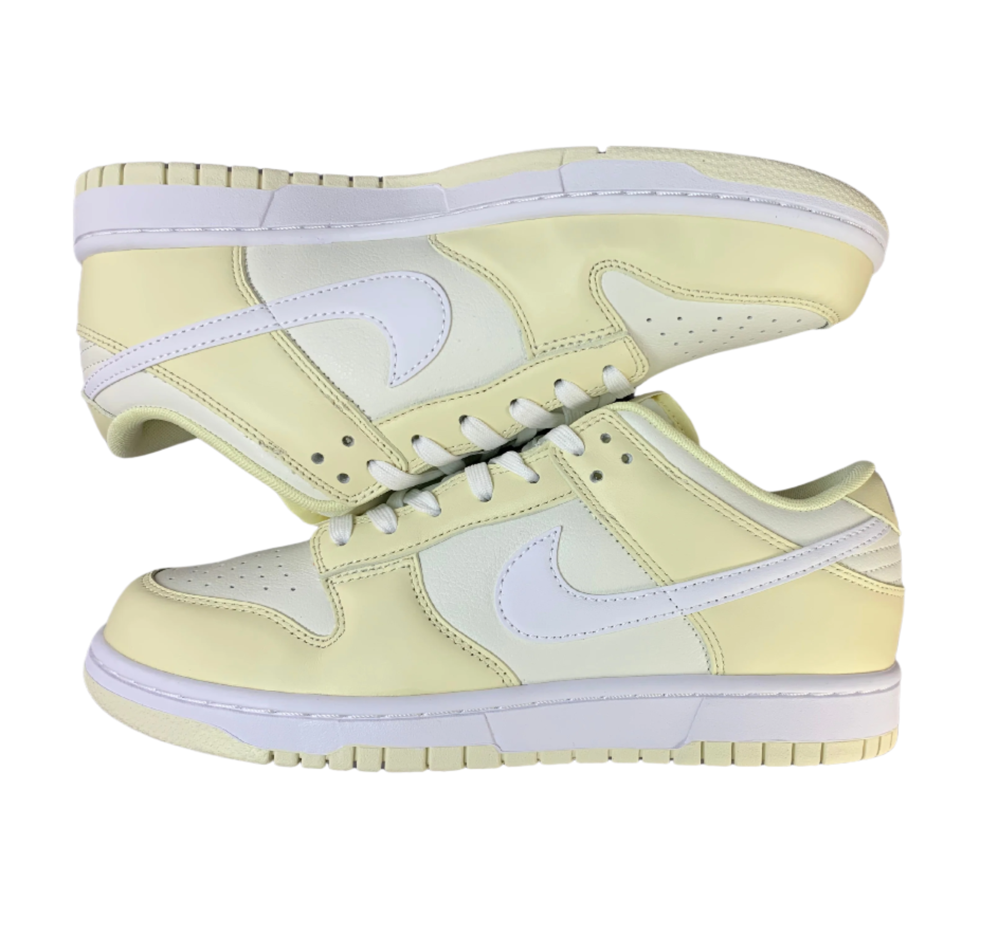 SB Dunk Low - Soft Lemon & White Edition