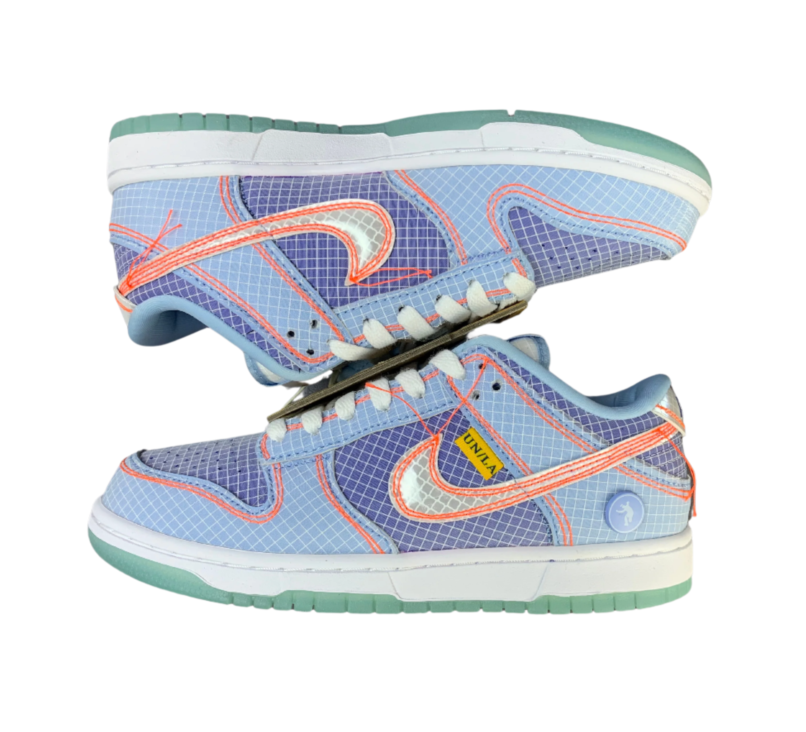 SB Dunk Low - Grid Pattern Sky Blue