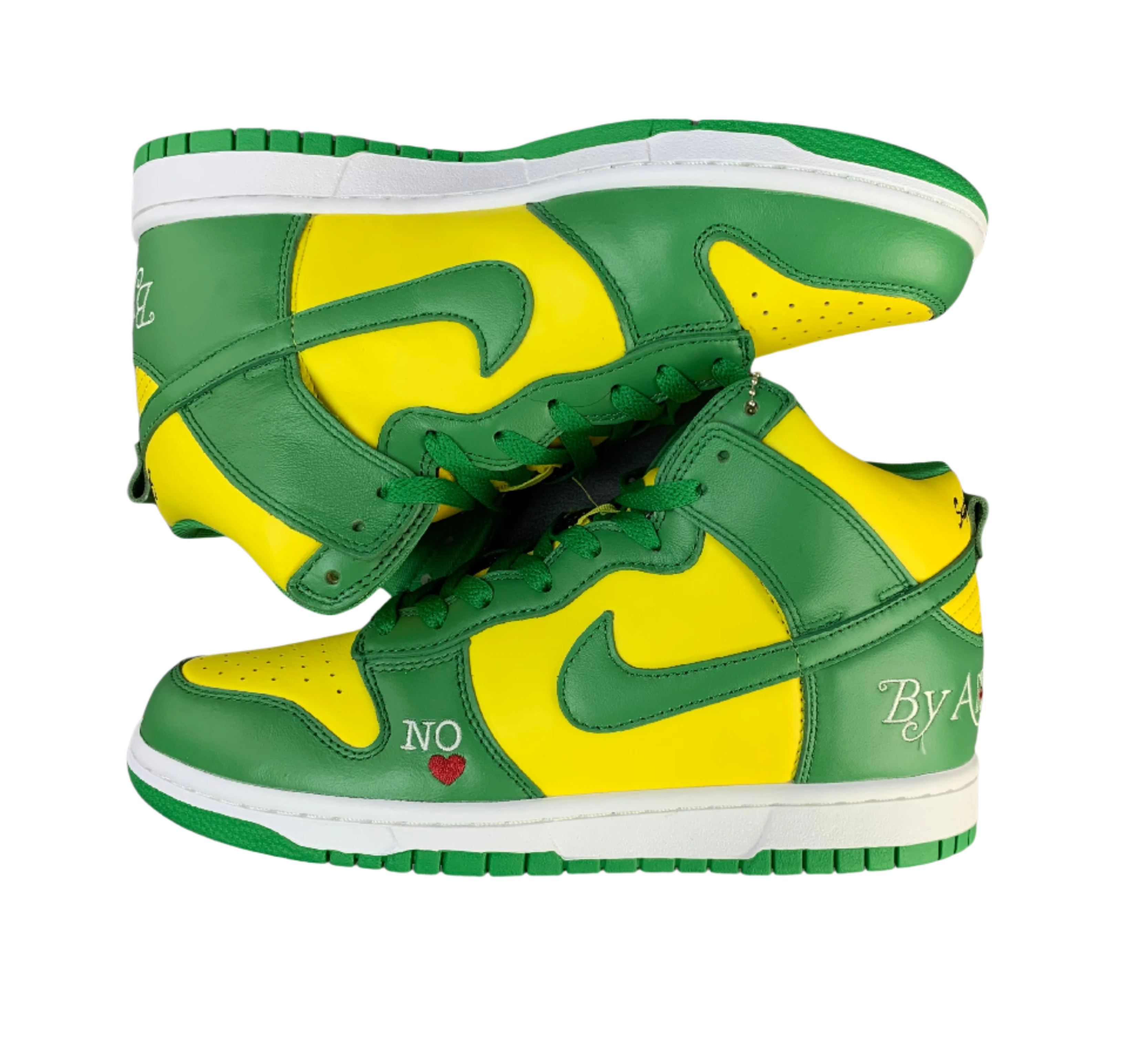 SB Dunk High - Green and Yellow Edition