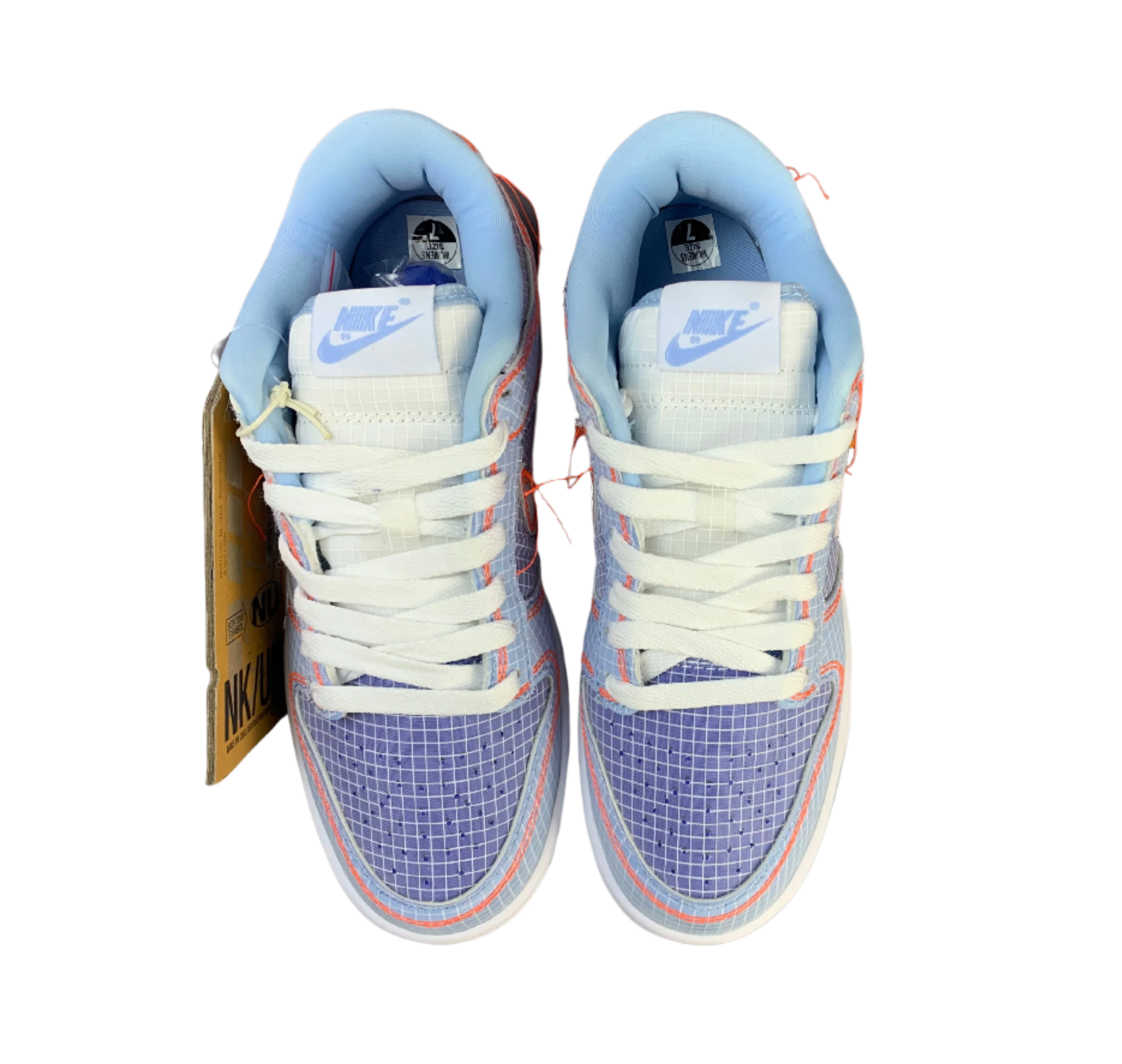 SB Dunk Low - Grid Pattern Sky Blue