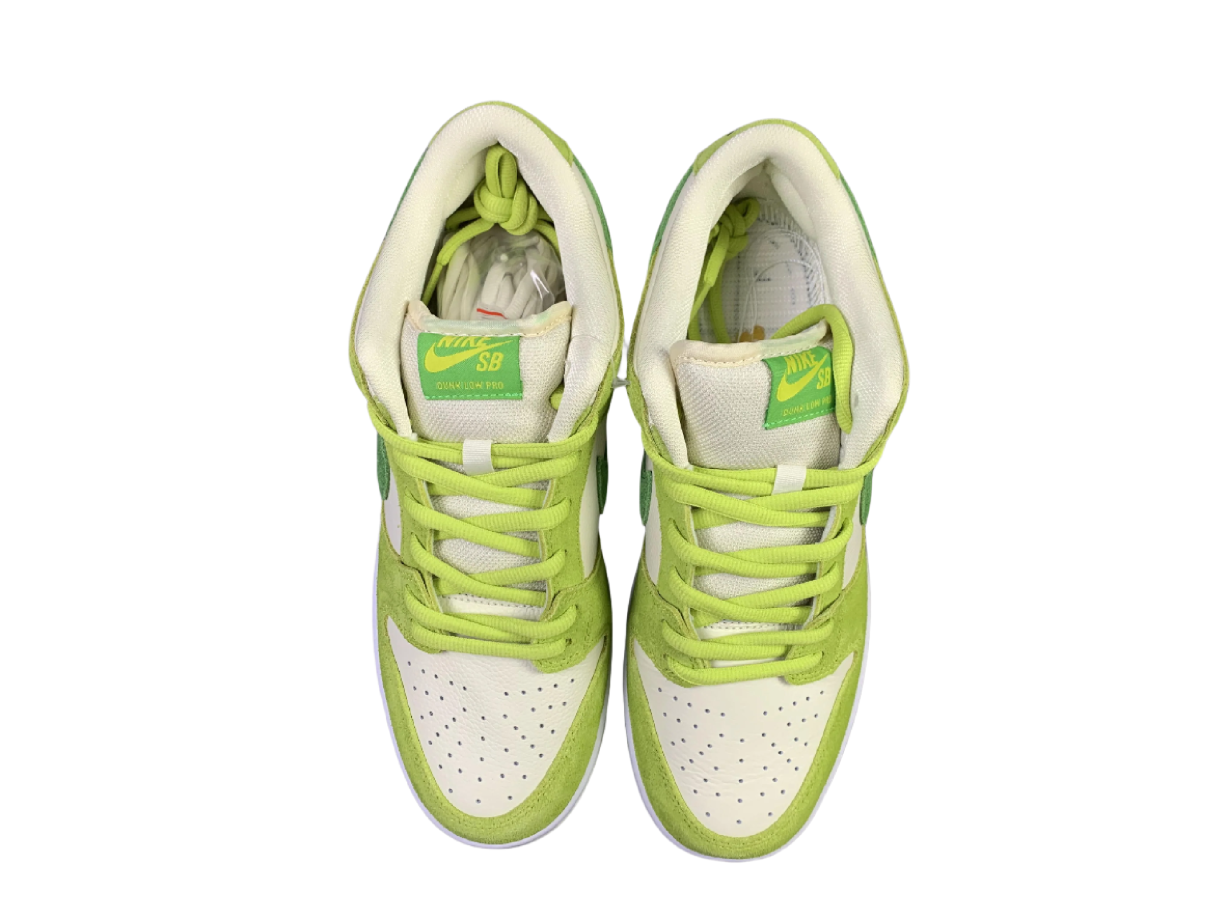 SB Dunk Low - Lime Green Suede Edition