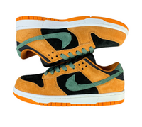 SB Dunk Low - Orange Suede & Green