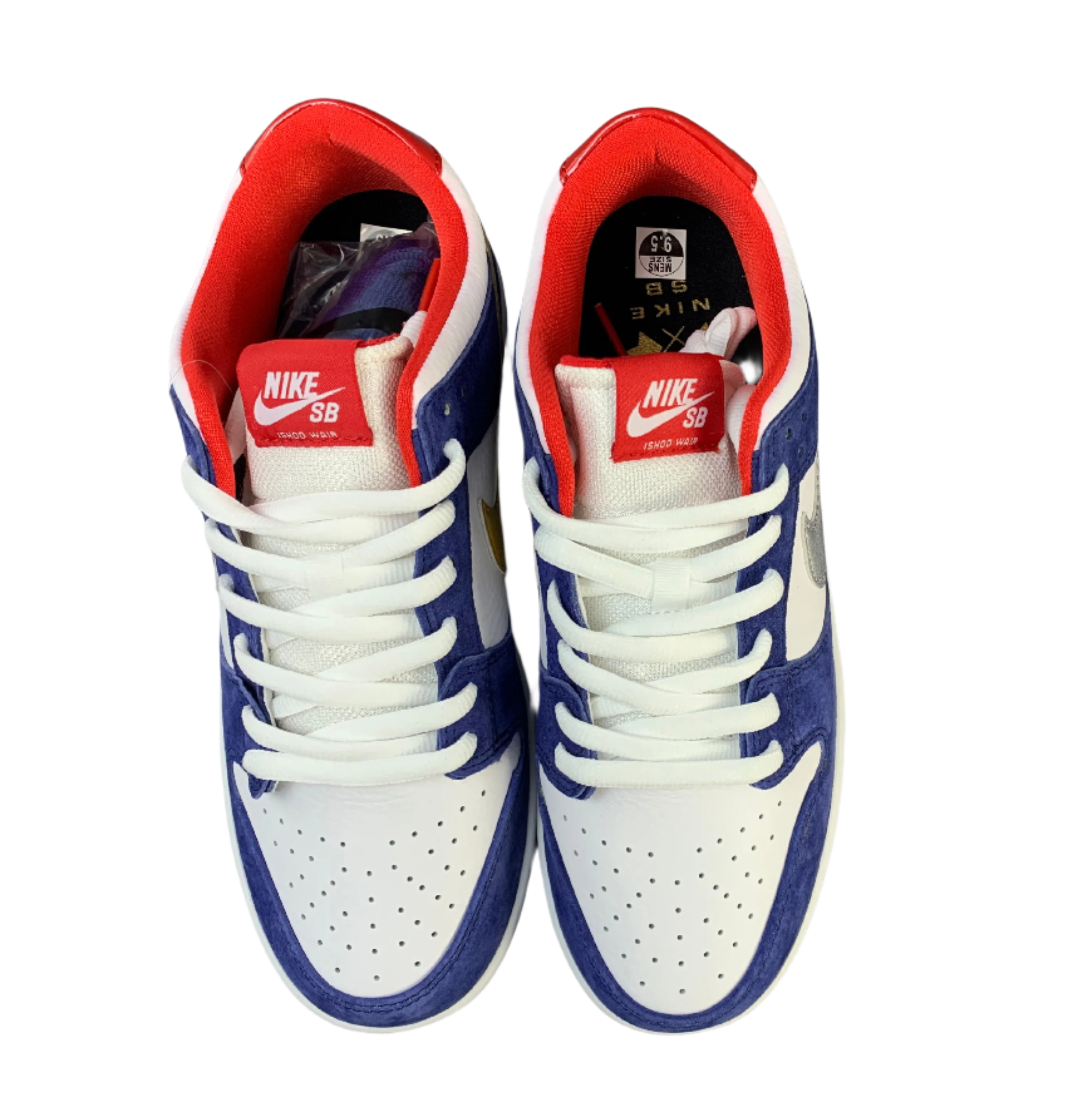 SB Dunk Low - Blue, White & Red Edition