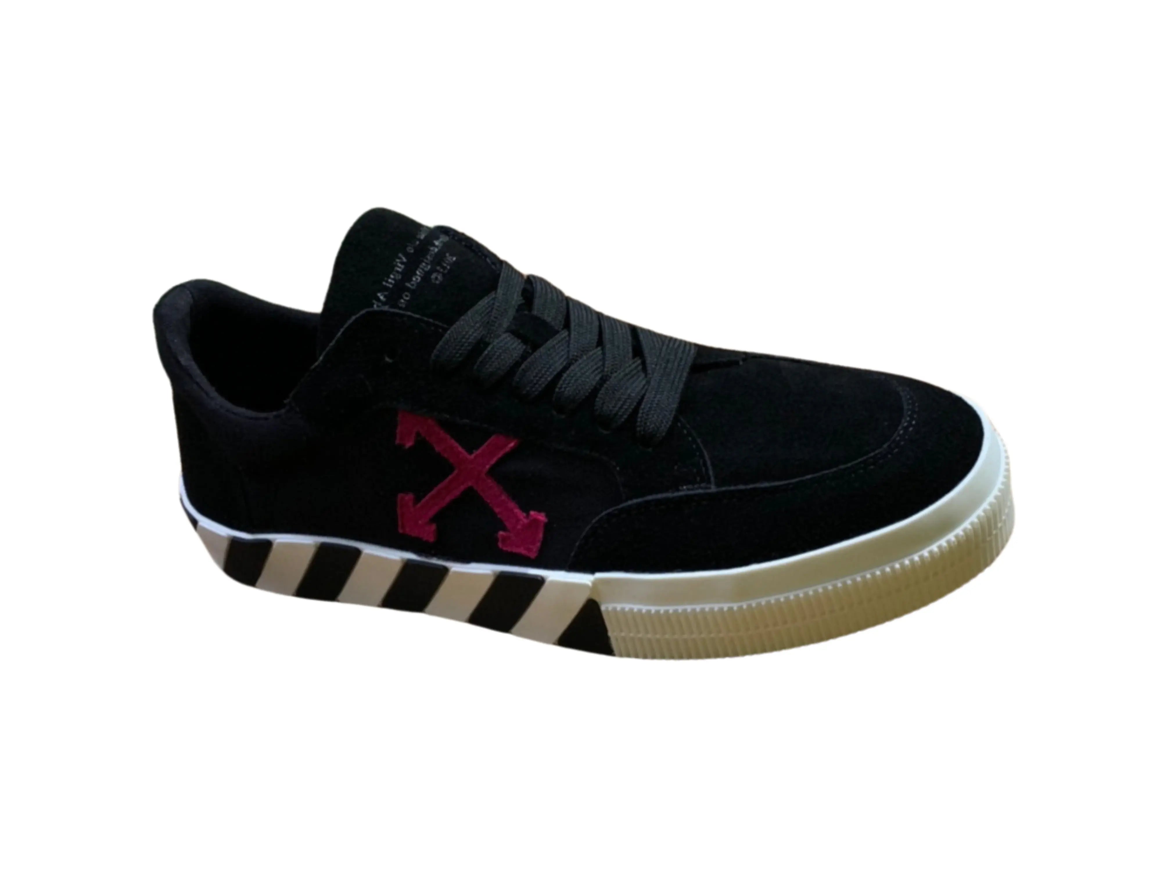 Off-White Vulcanized Low Top - Black & Fuchsia Off-White