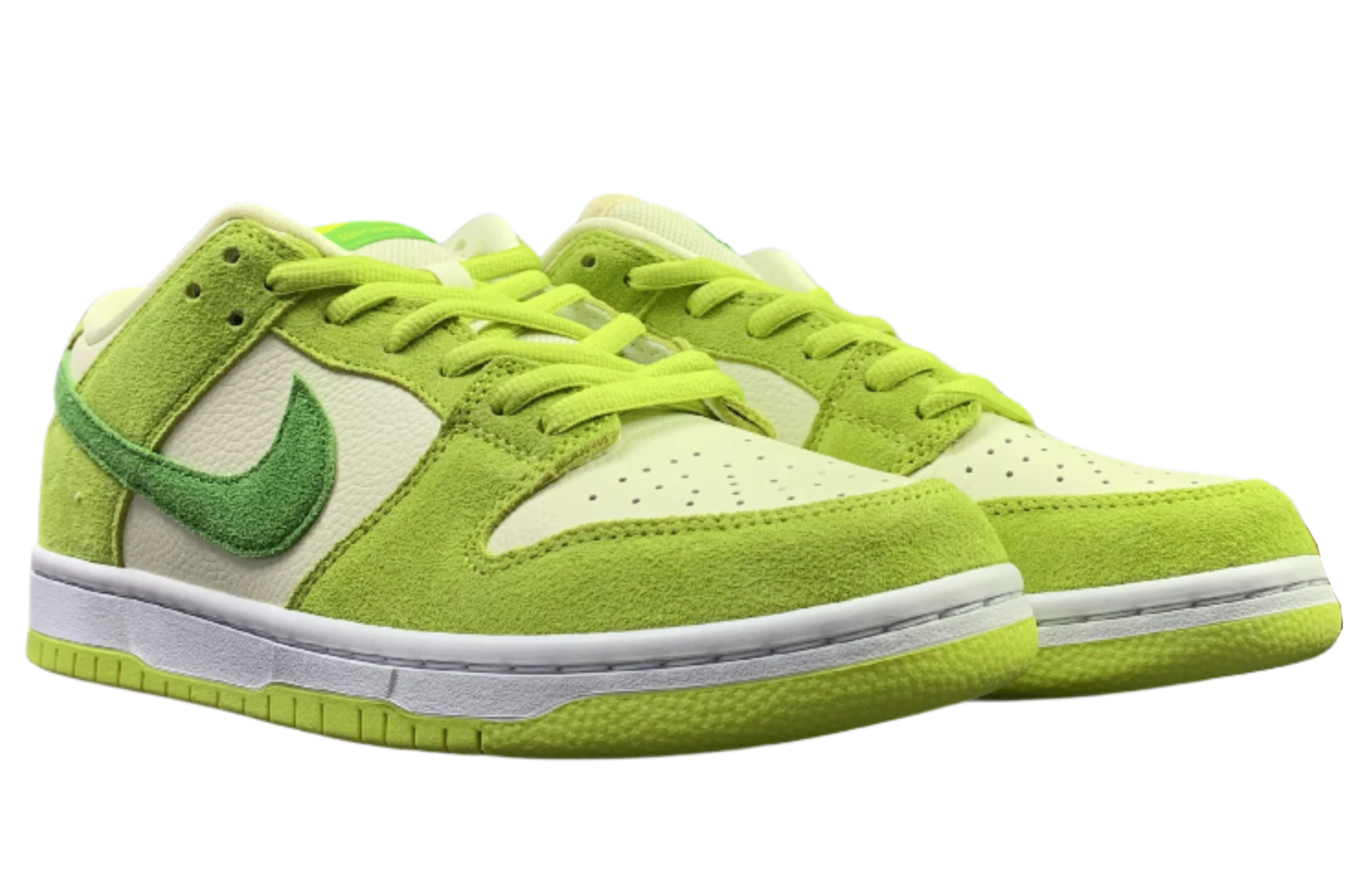 SB Dunk Low - Lime Green Suede Edition