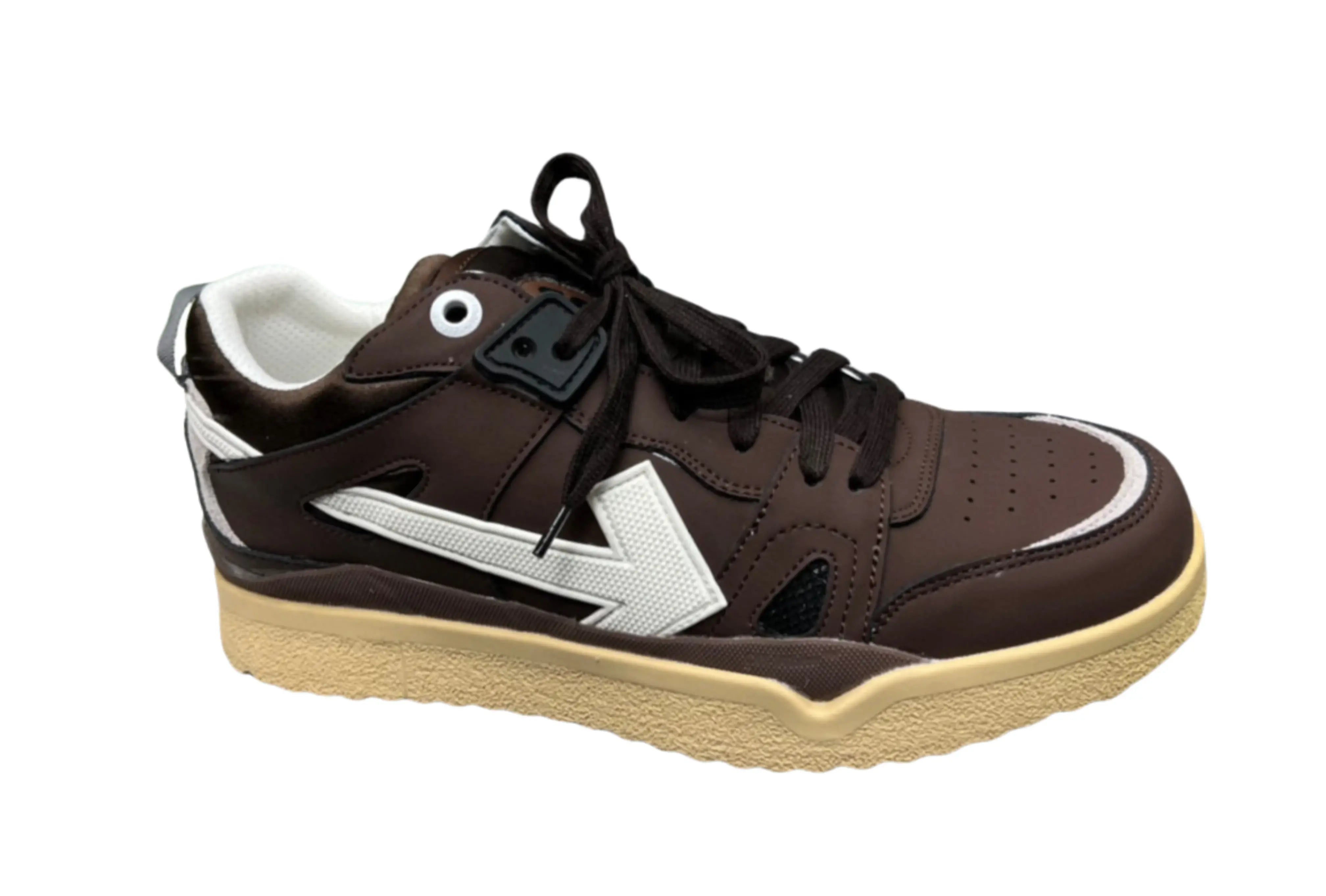 Off-White Mid Top Sponge - White & Brown Off-White