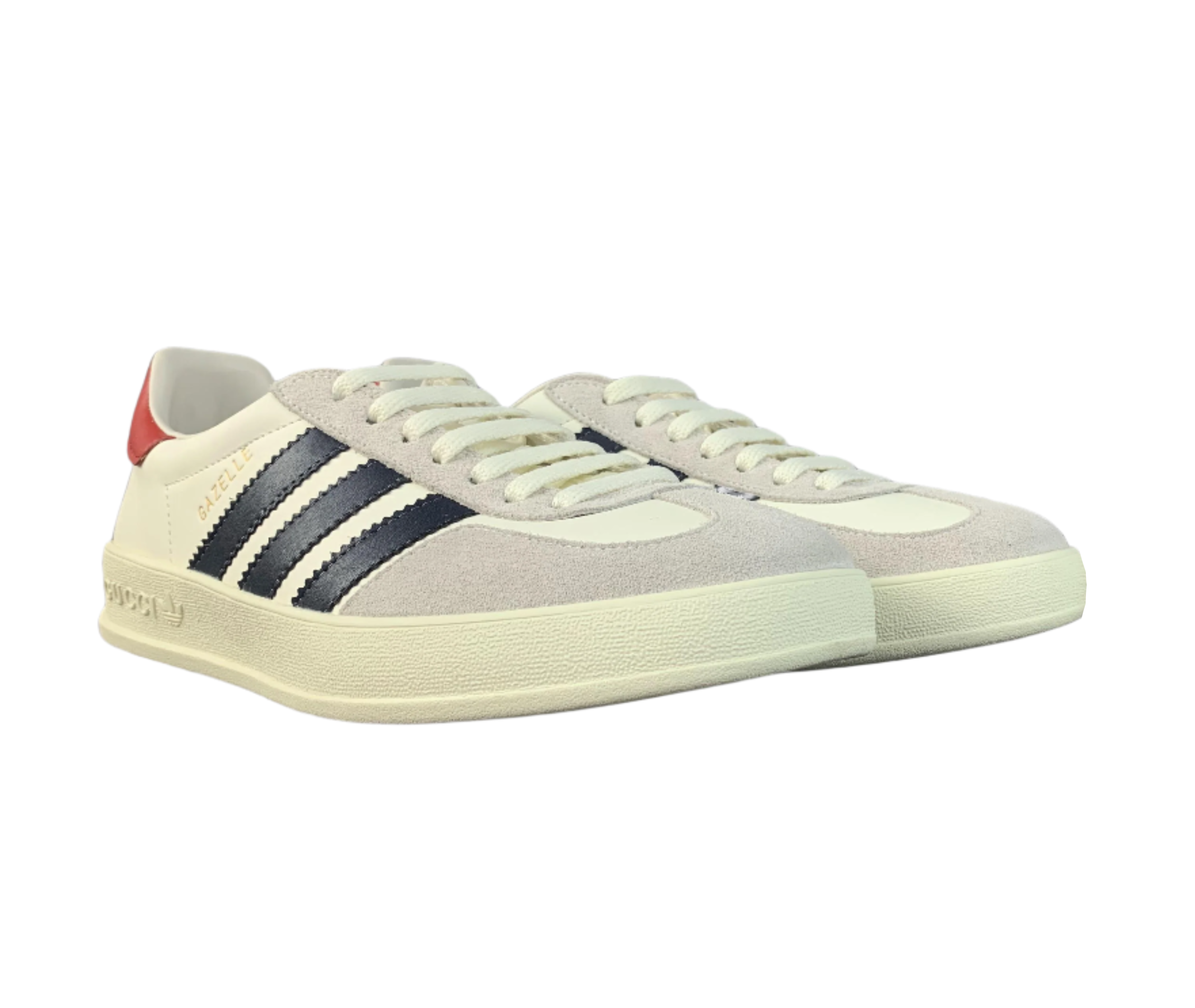 Adidas Gazelle x Gucci - White, Navy & Red