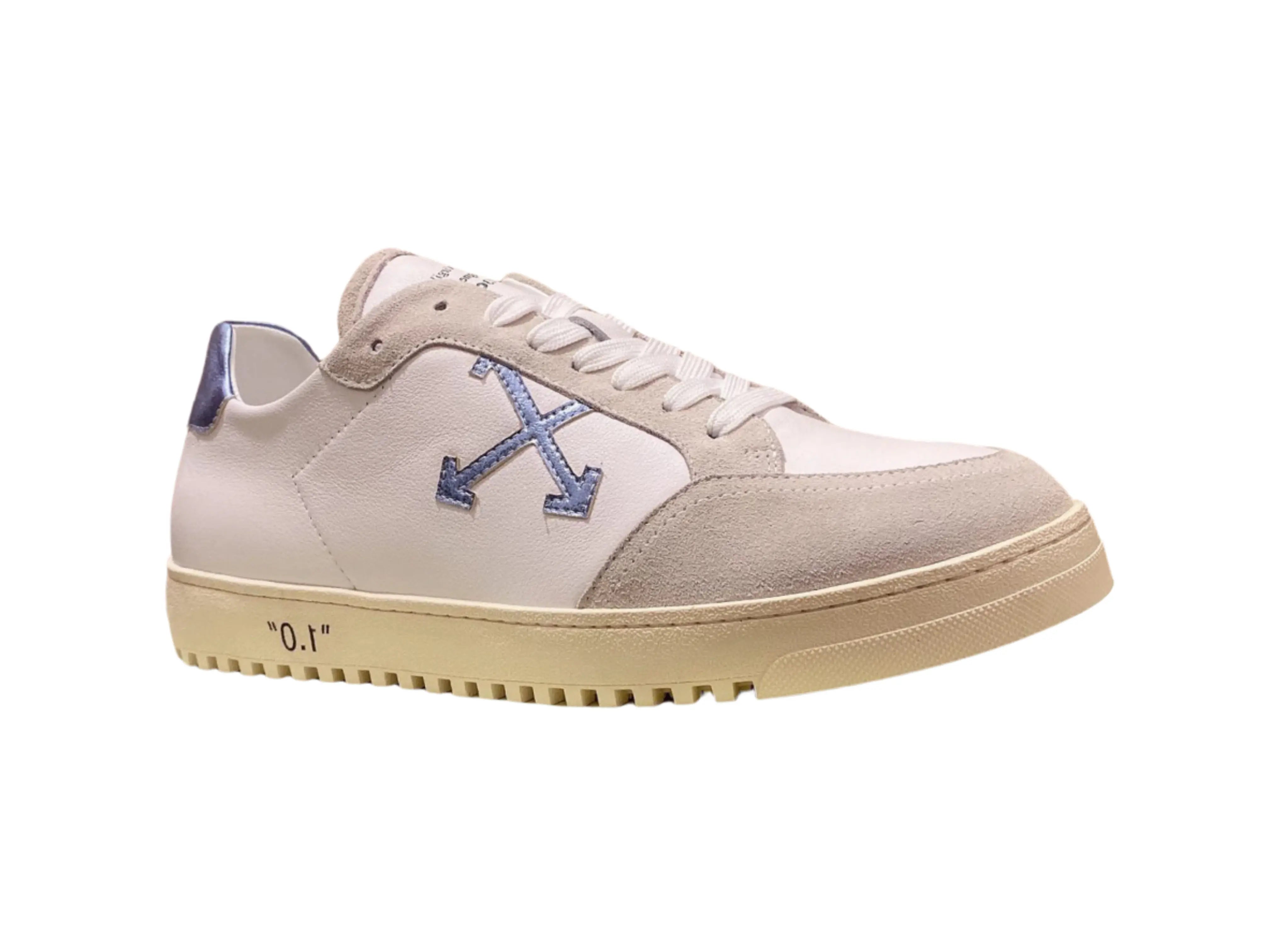 Off-White Vulcanized Low Top - White & Blue Off-White