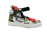 Off-White Off-Court 3.0 High Top - Gold & White Metallic Off-White