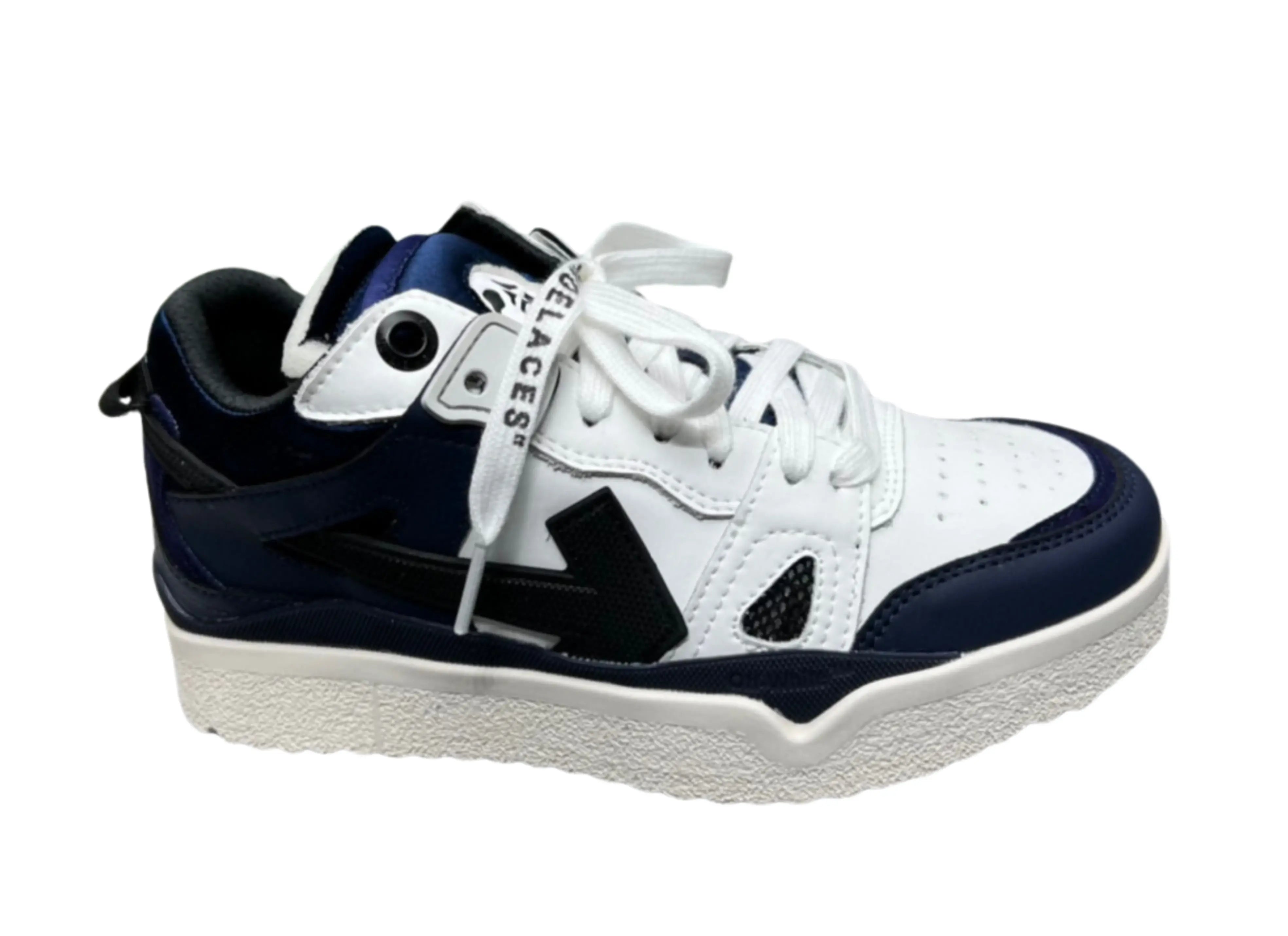 Off-White Mid Top Sponge - White, Black & Navy Off-White