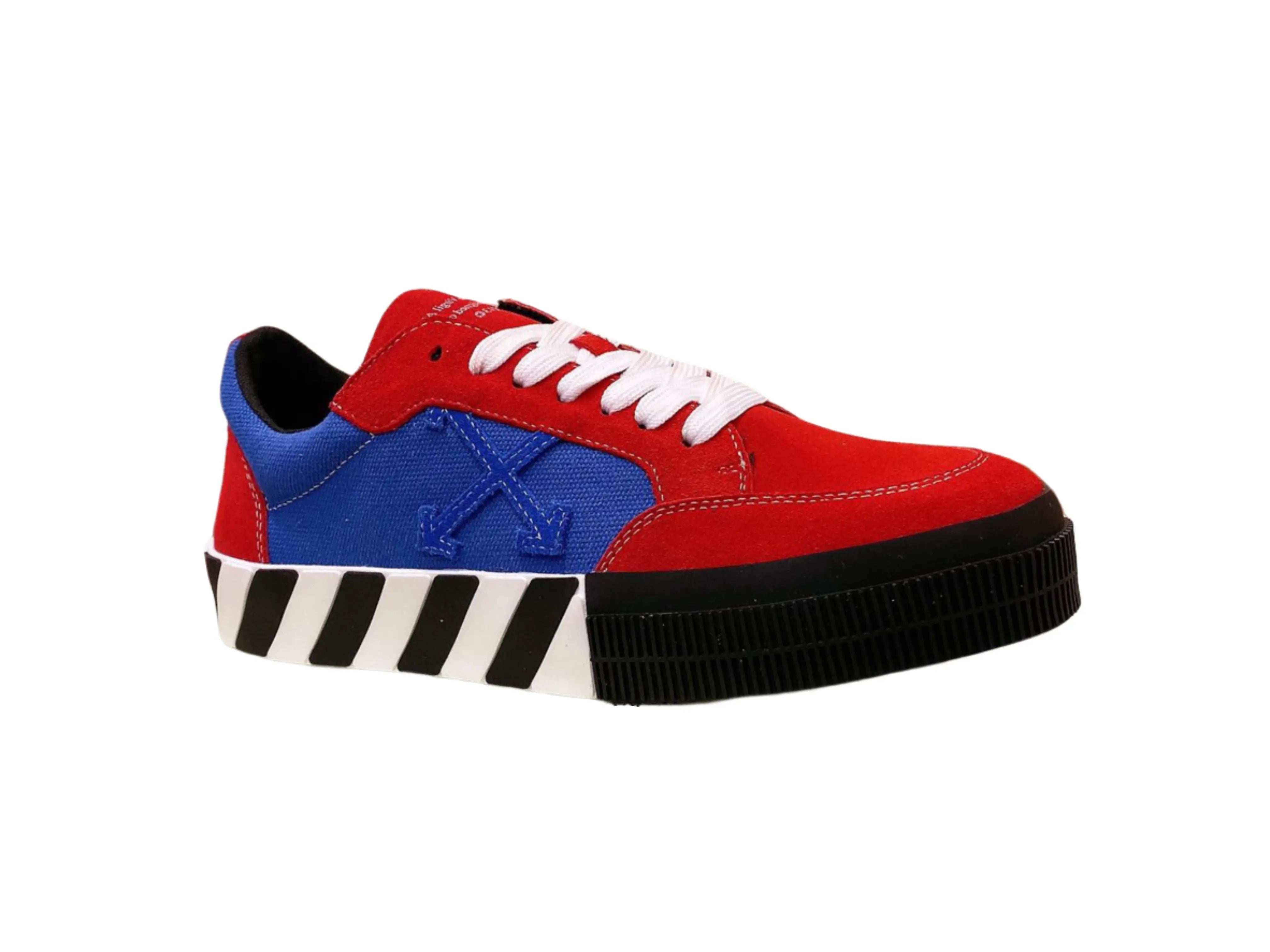 Off-White Vulcanized Low-Top - Red, Blue & Black