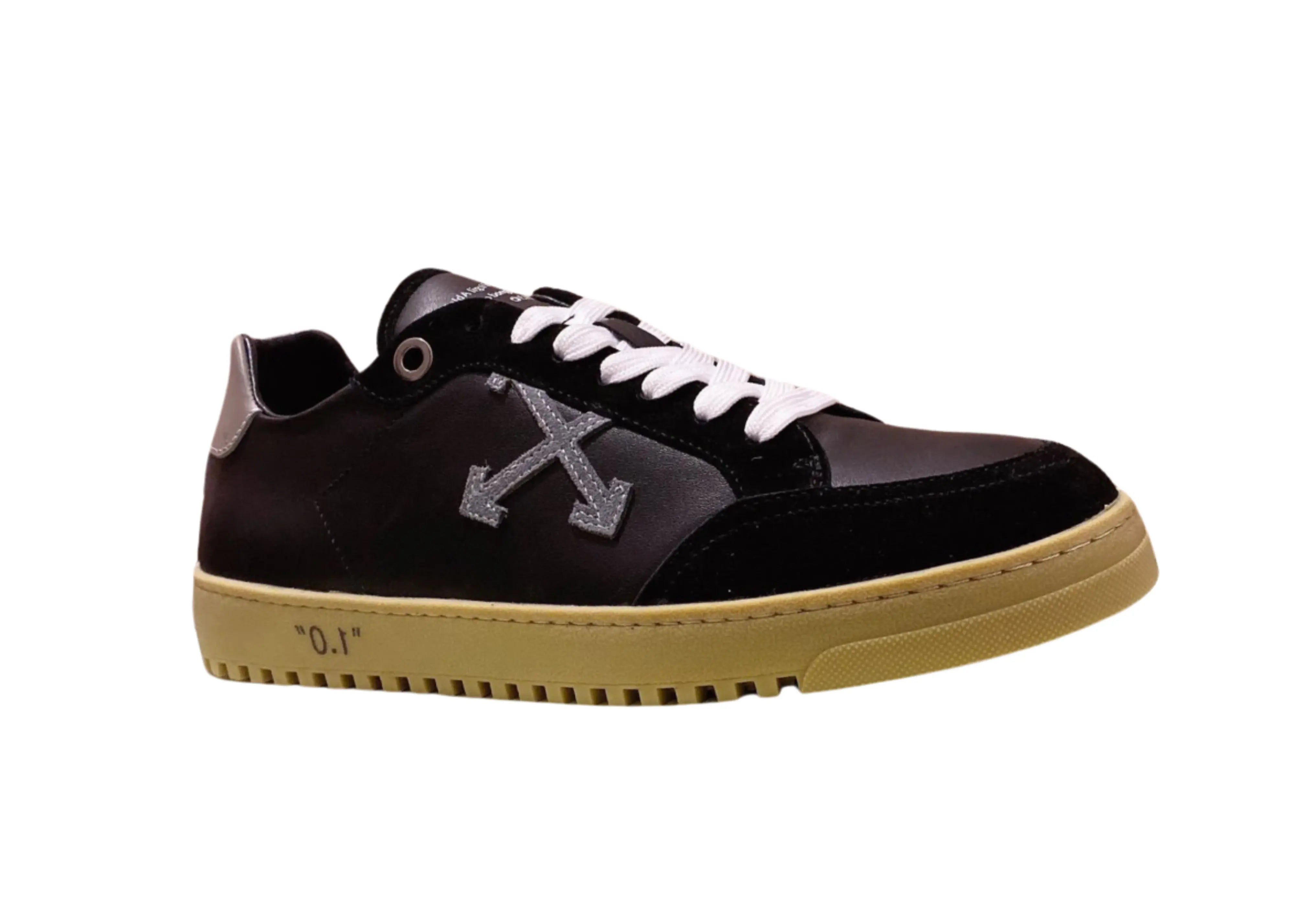 Off-White Vulcanized Low Top - Black & Gum - B-Shop
