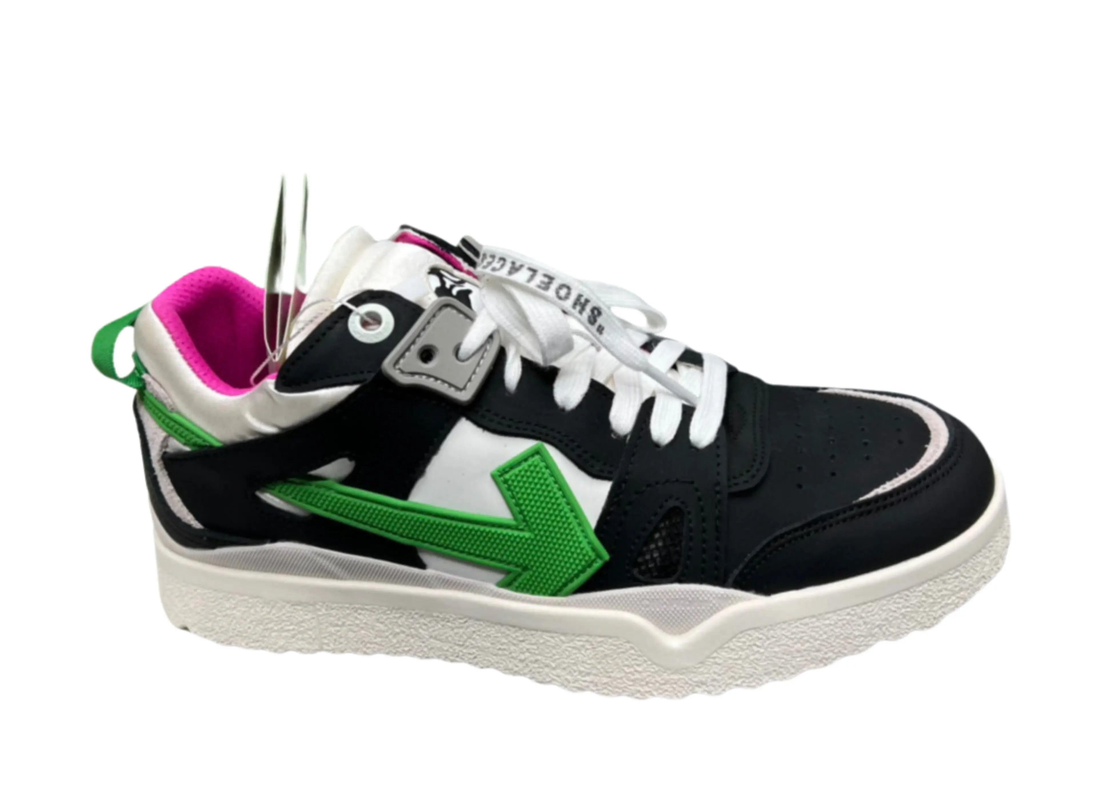 Off-White Mid-Top Sponge - Black & Green Off-White