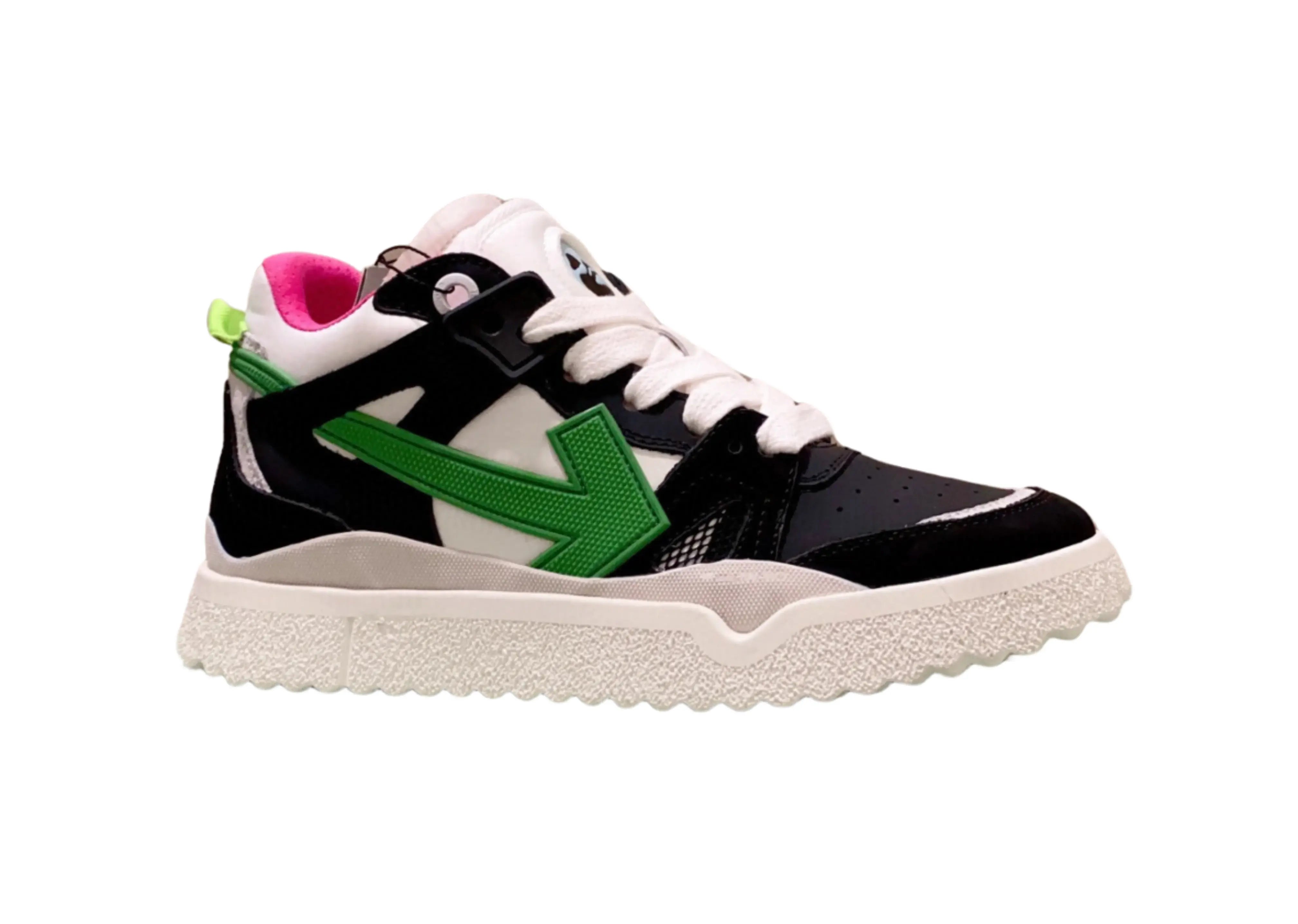 Off-White Mid-Top Sponge - Black, White & Green Off-White
