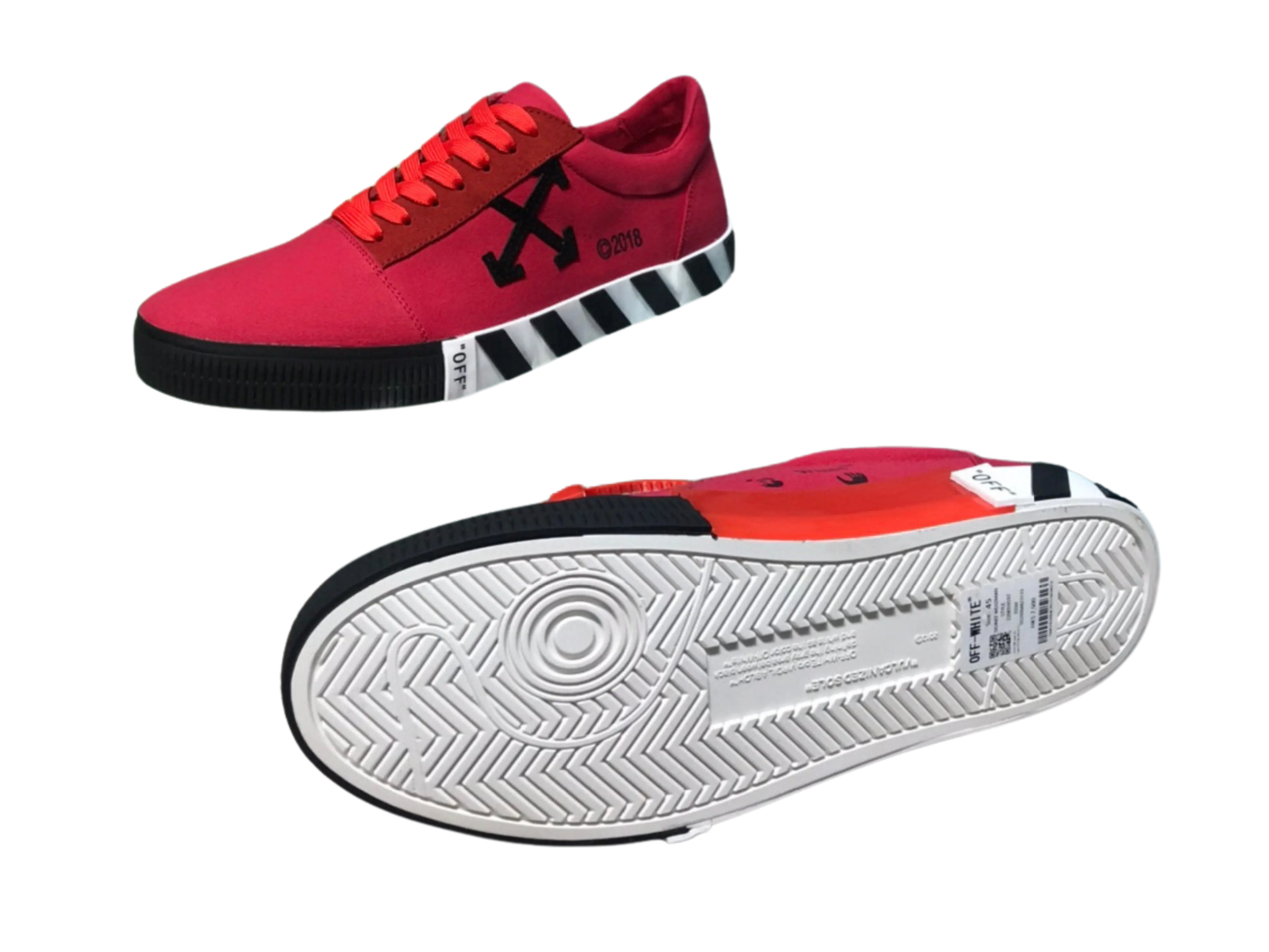 Off-White 2.0 Low Top - Red, Black & White Off-White