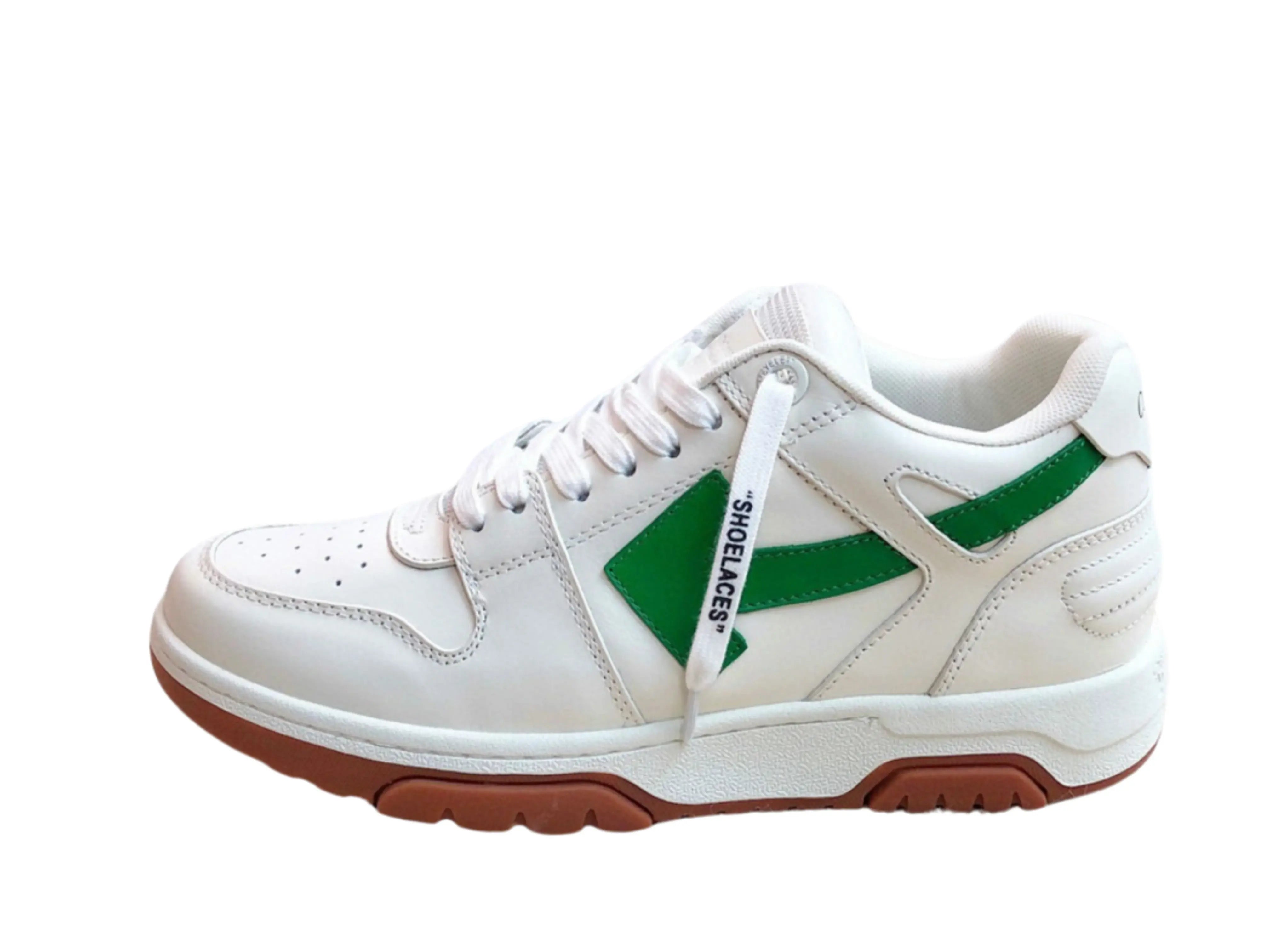 Off-White Out Of Office Low Top - White & Green Off-White