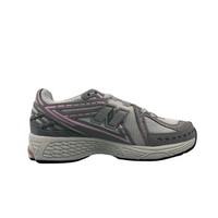 New Balance Grey, Pink Accents Sneakers