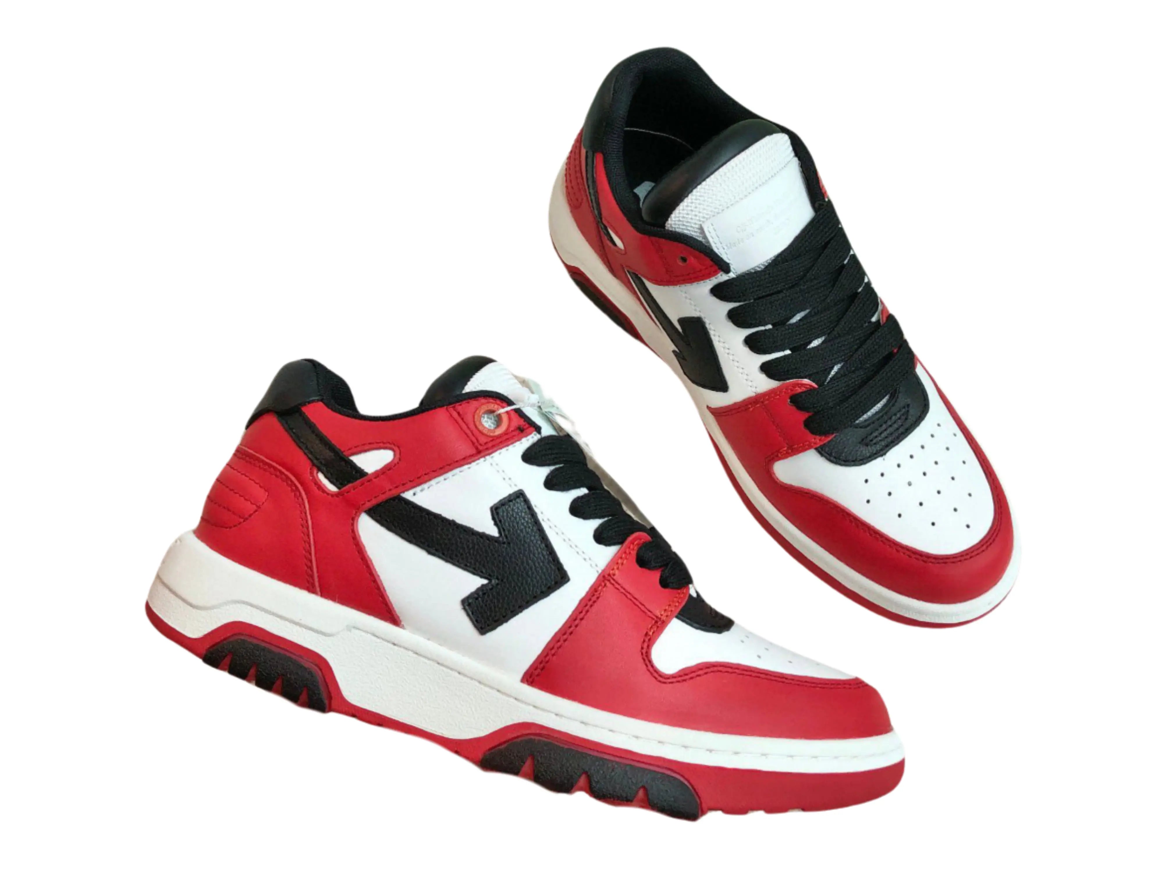 Off-White Out Of Office Low Top - Red & Black Off-White