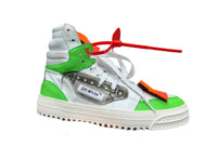 Off-White Off-Court 3.0 High Top - White, Green & Neon Orange Off-White