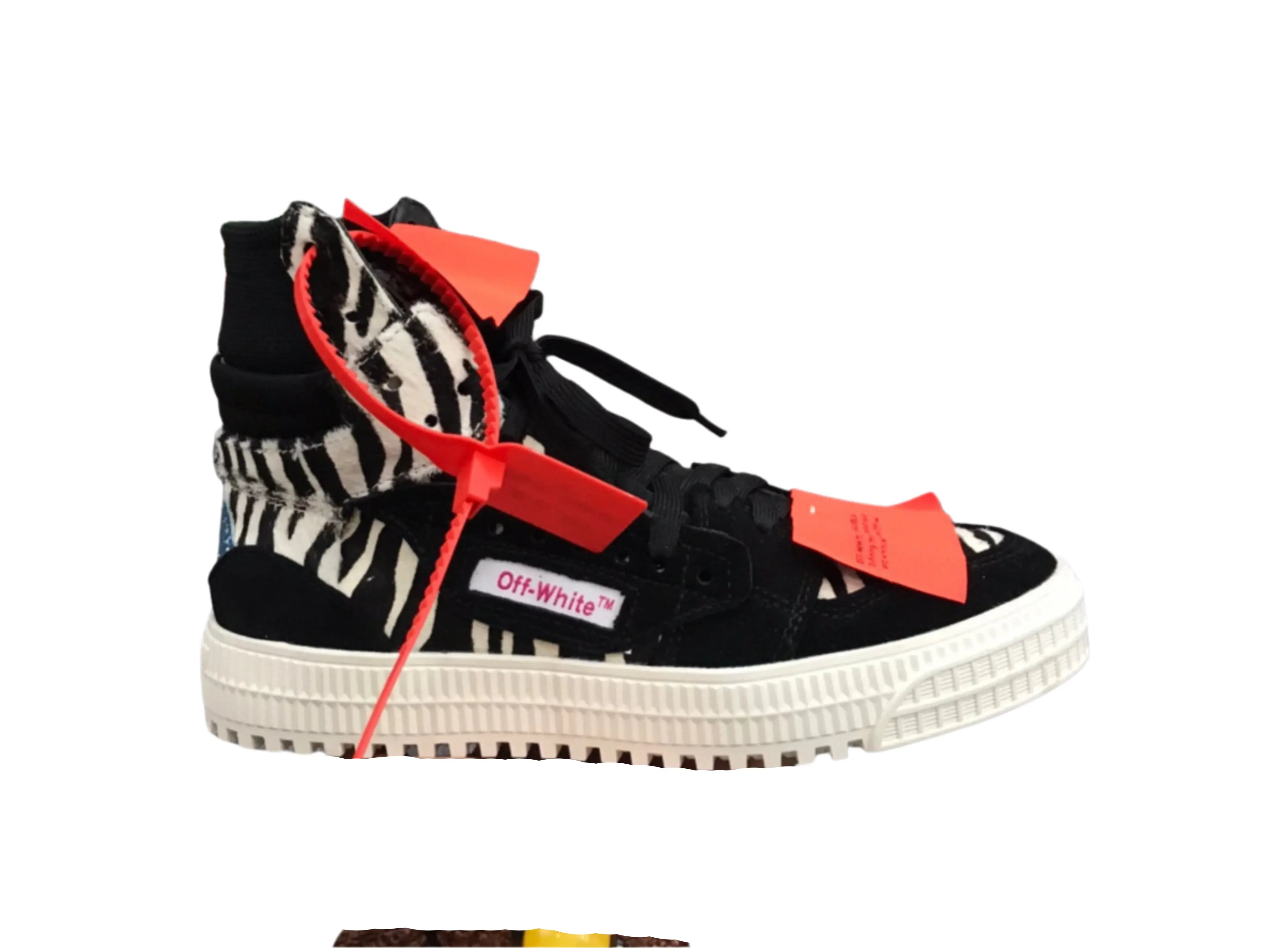 Off-White Off-Court 3.0 High Top - Black & Zebra Print