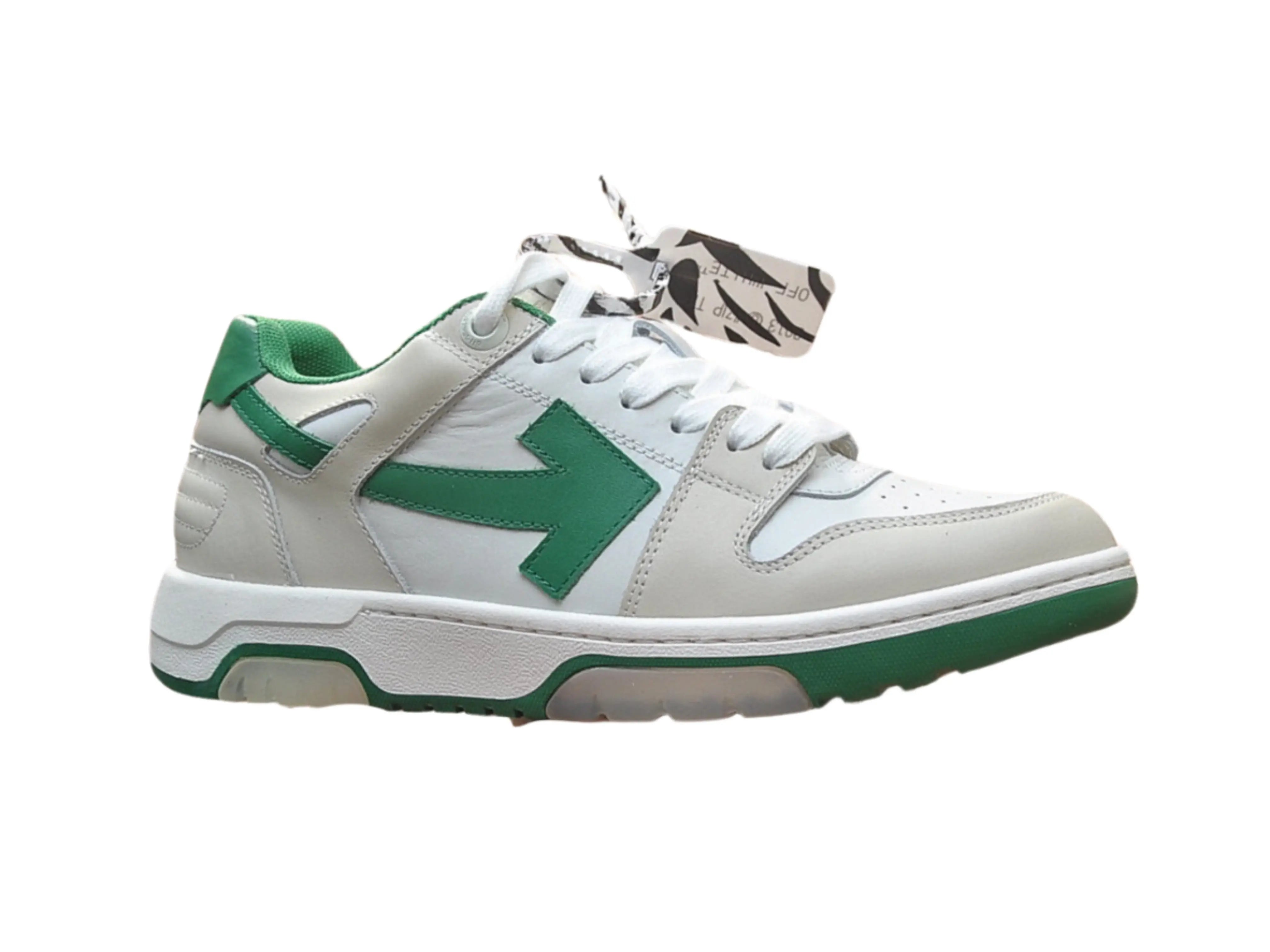 Off-White Out Of Office Low Top - Green & White Off-White