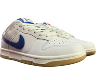 SB Dunk Low - White & Royal Blue