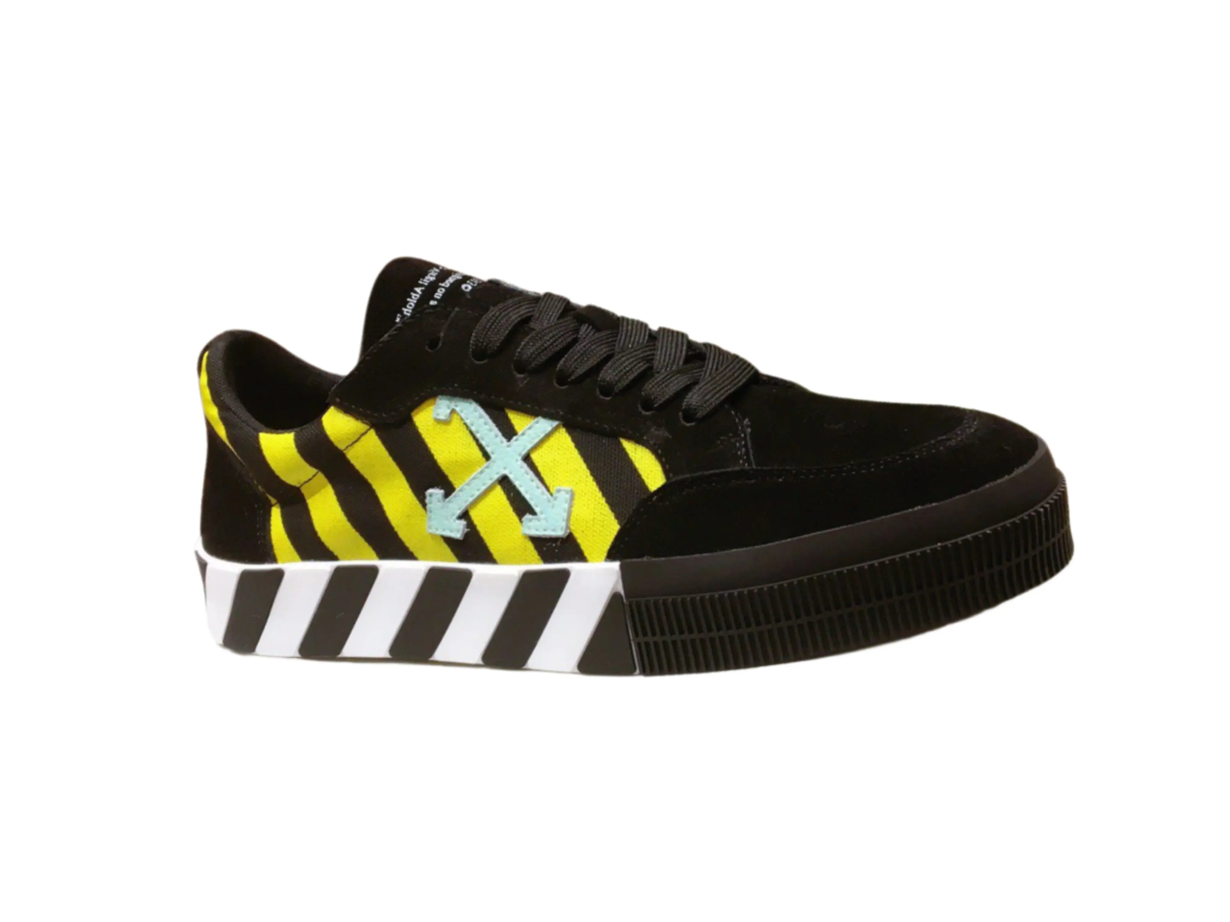 Off-White Vulcanized Low-Top - Black, Yellow & Cyan