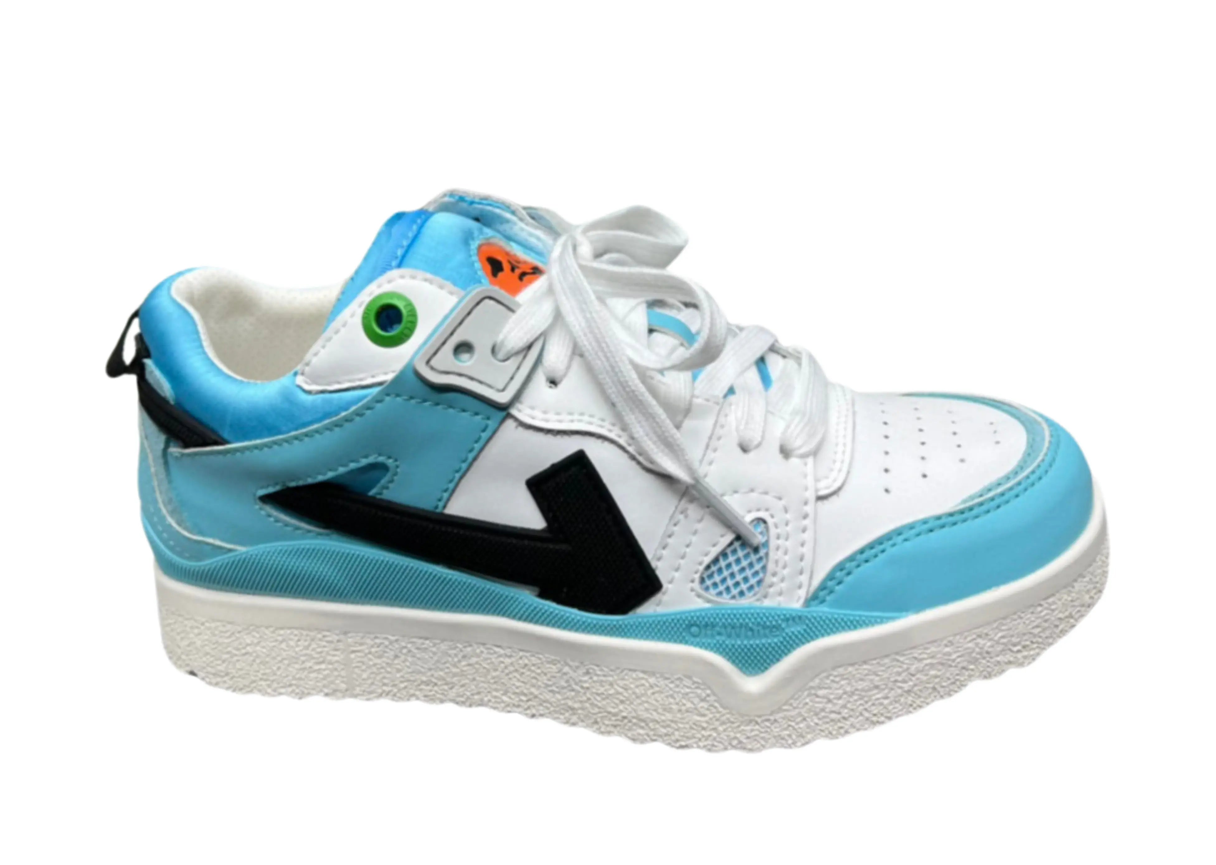 Off-White Mid Top Sponge - White & Blue Off-White