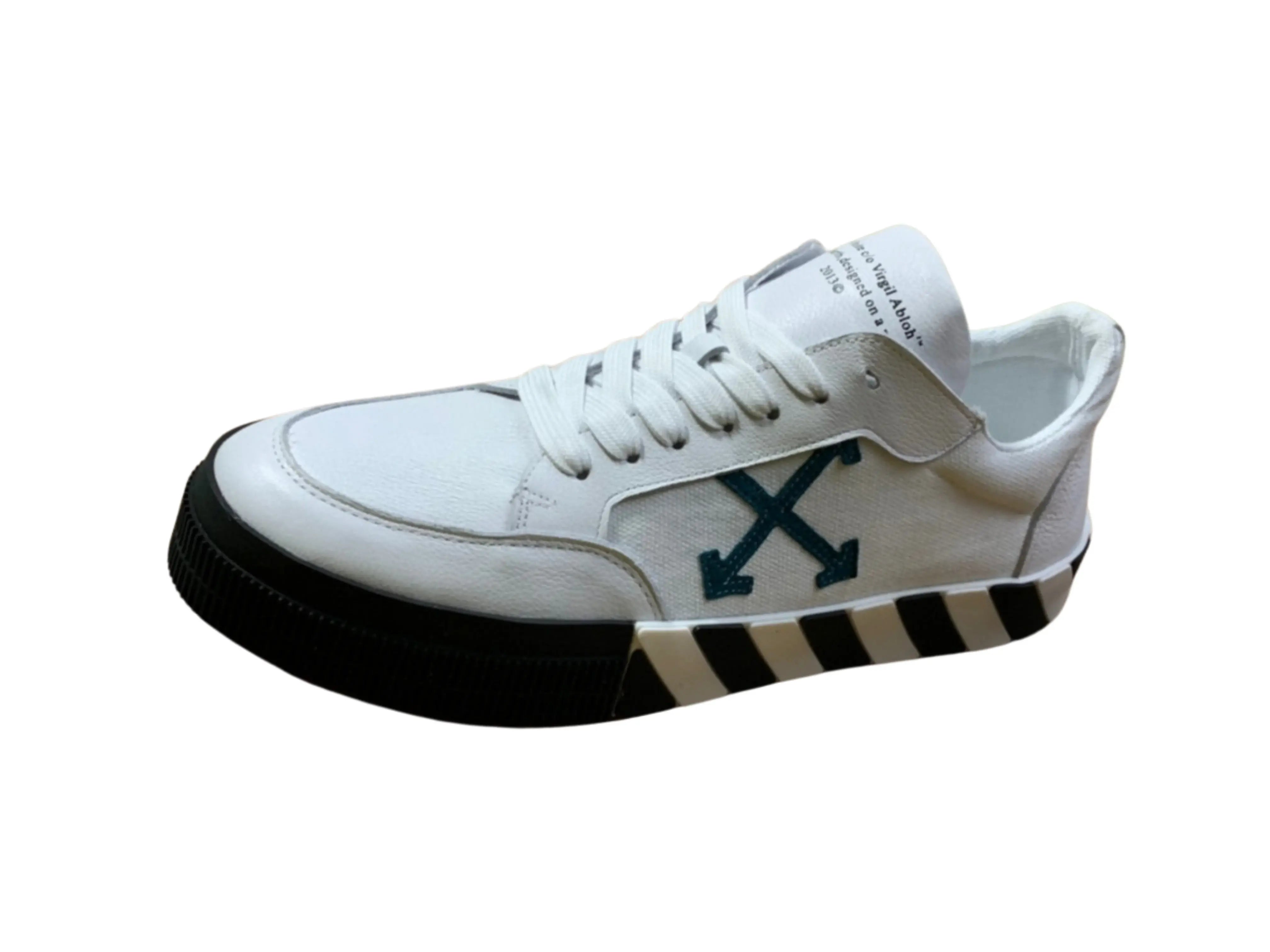 Off-White Vulcanized Low Top - White & Teal Off-White