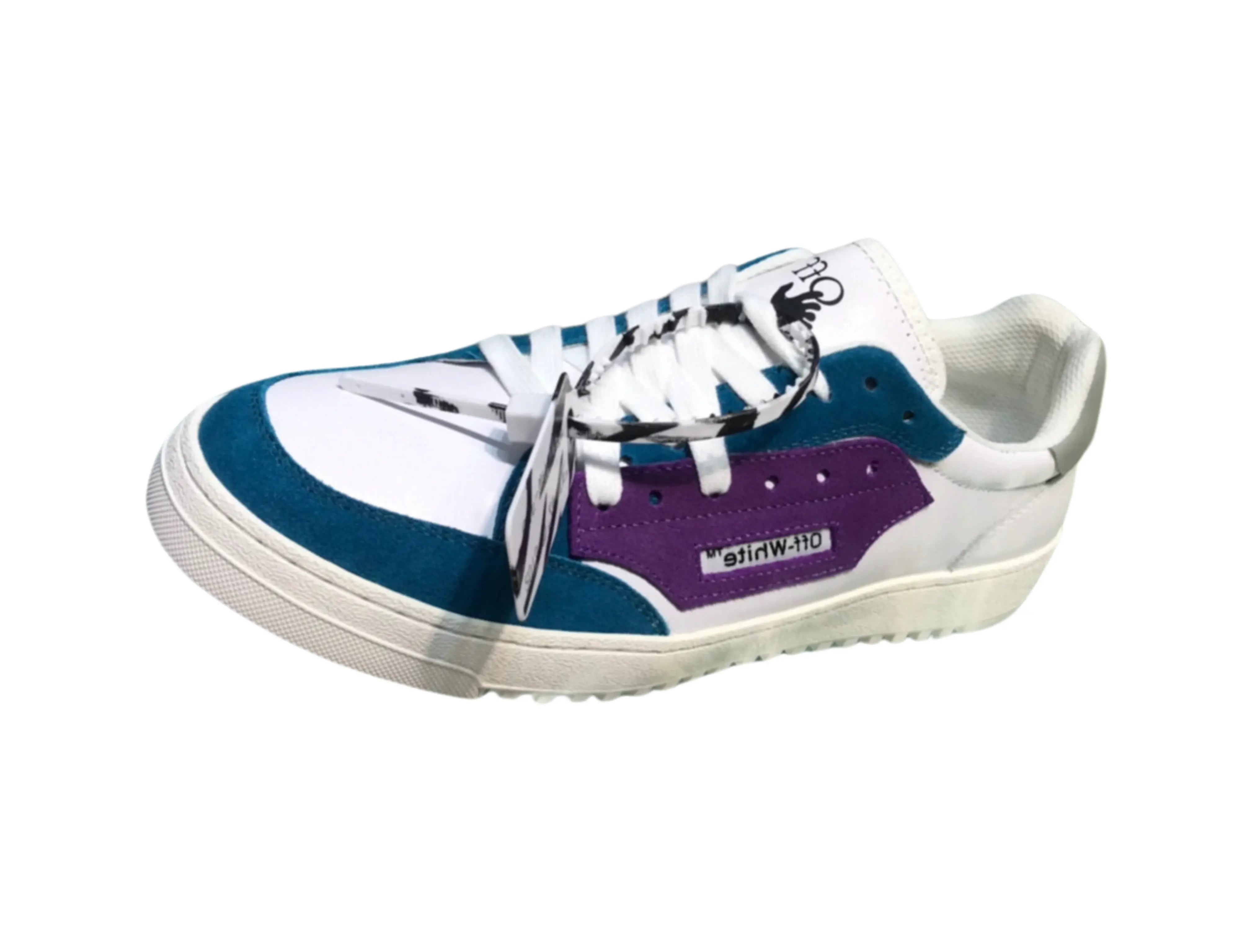 Off-White 5.0 Low Top - White, Blue & Purple Off-White