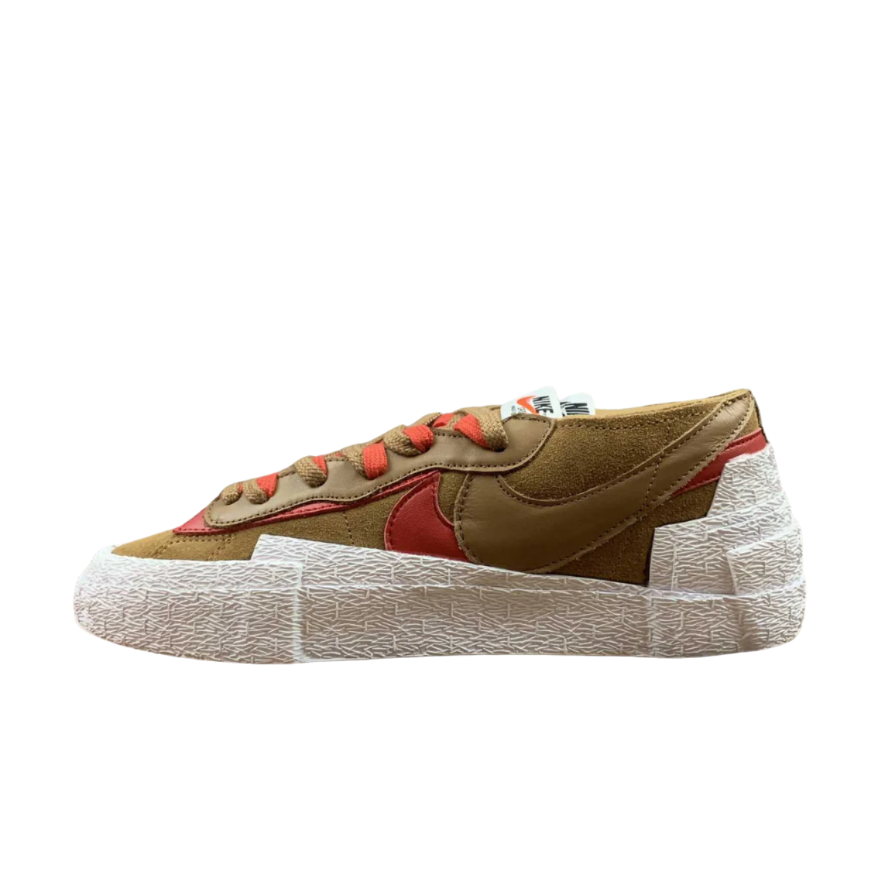 Nike Blazer Mid Sacai Brown Red Sneaker