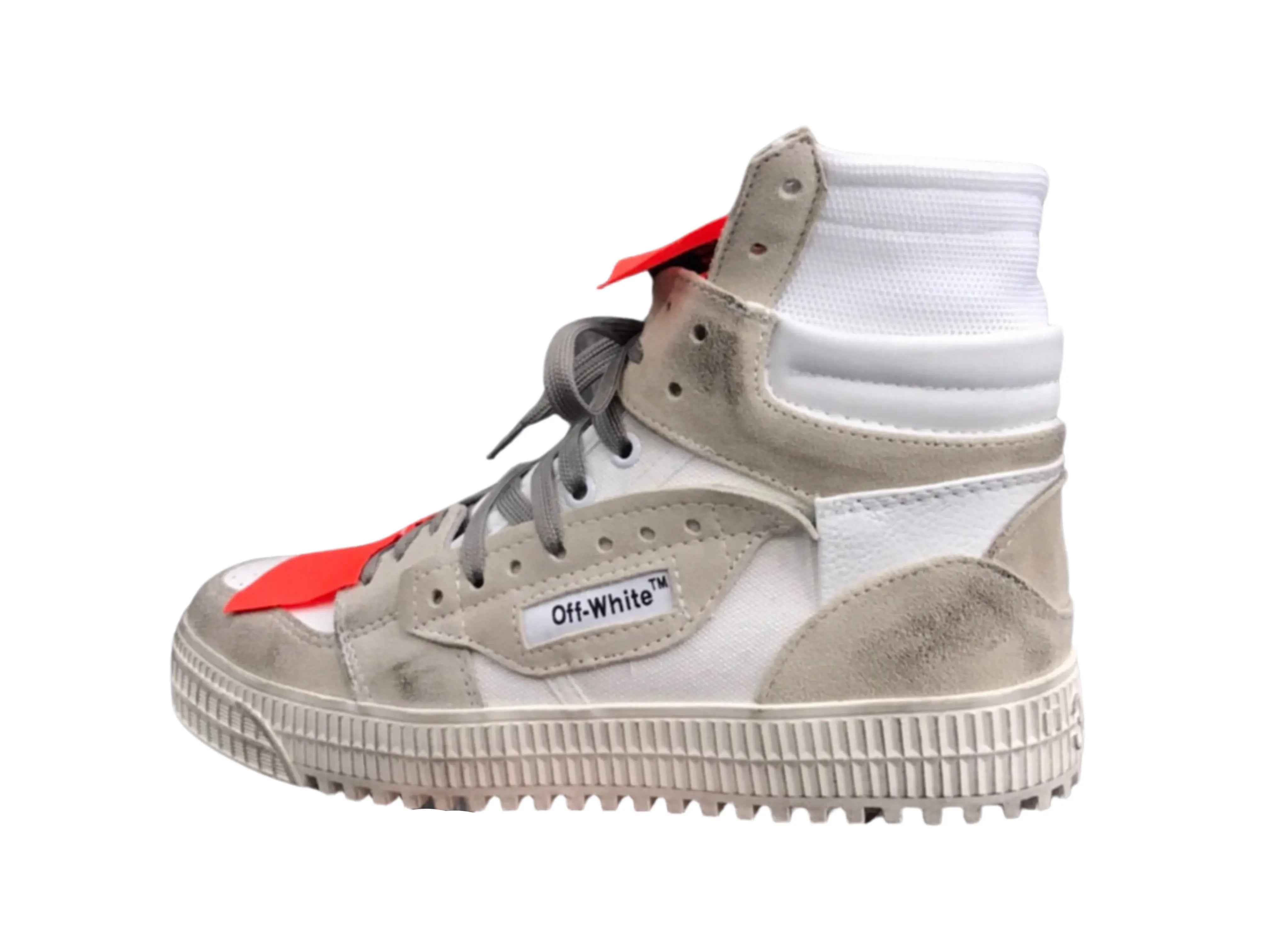 Off-White Off-Court 3.0 High Top - White & Grey Suede Off-White